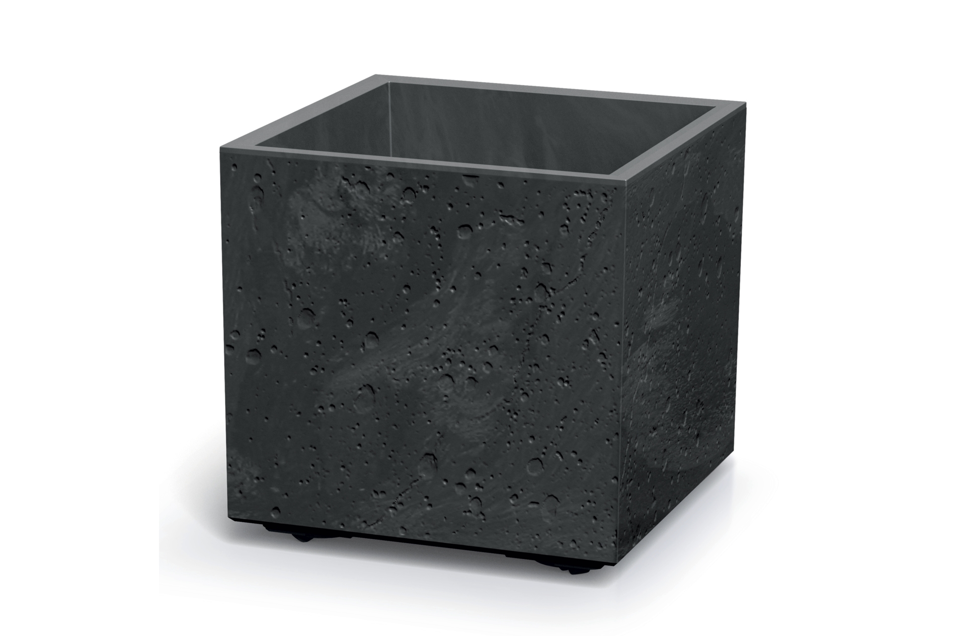 Donica ogrodowa Sierra Square Beton Effect Black Concrete 31 l