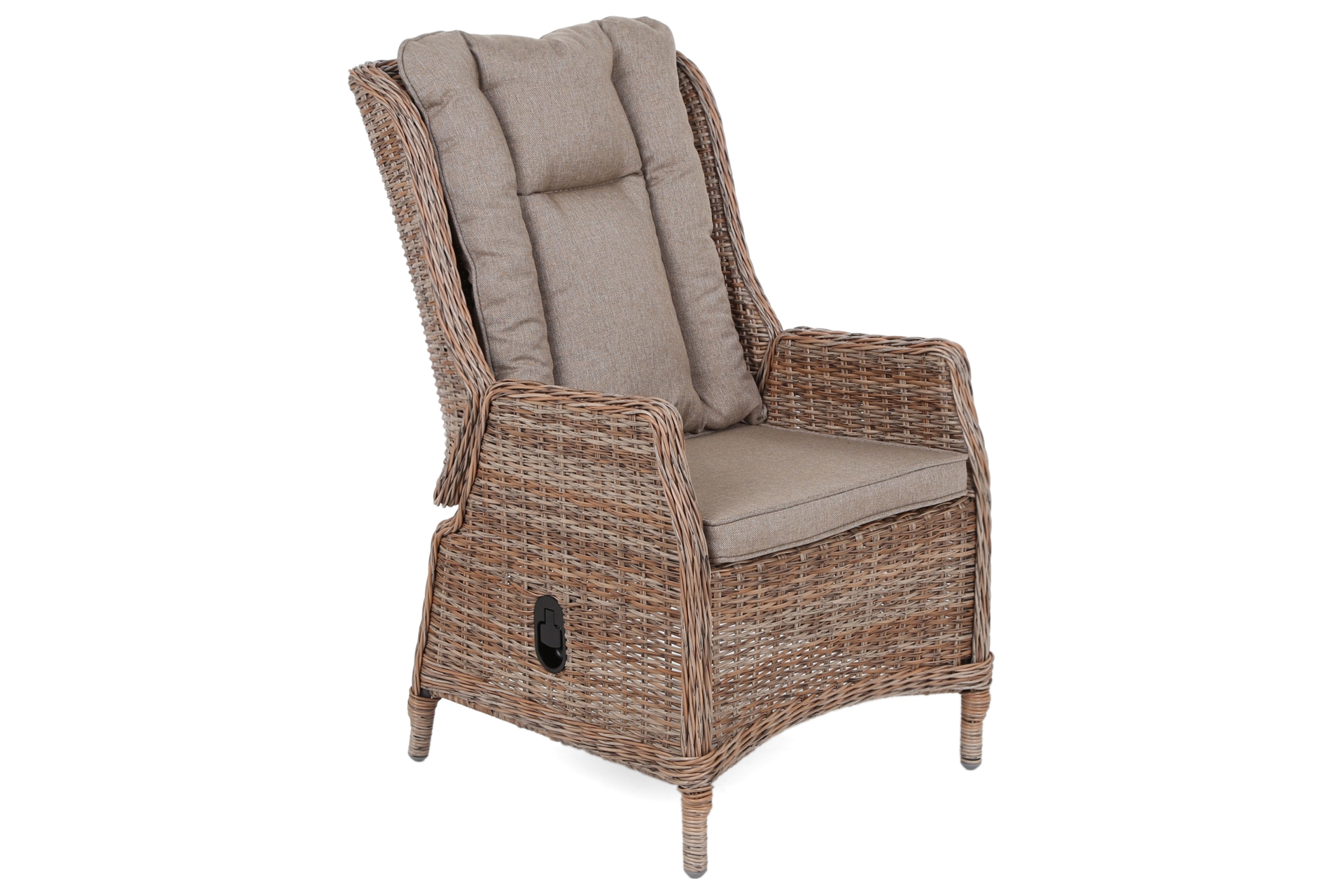 Fotel technorattanowy Bristol Relax Ginger / Brown Melange - regulowany Fotel technorattanowy Bristol Relax Ginger / Brown Melange