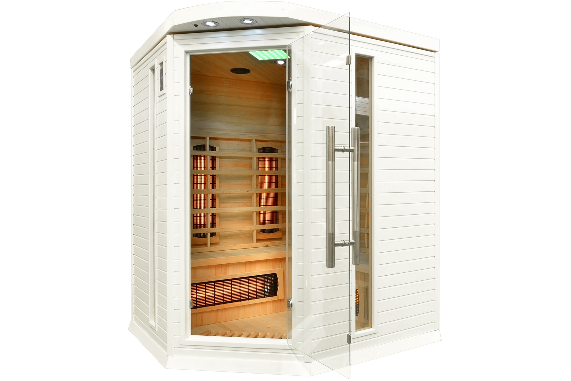 Sauna infrared narożna DH3C White z koloroterapią