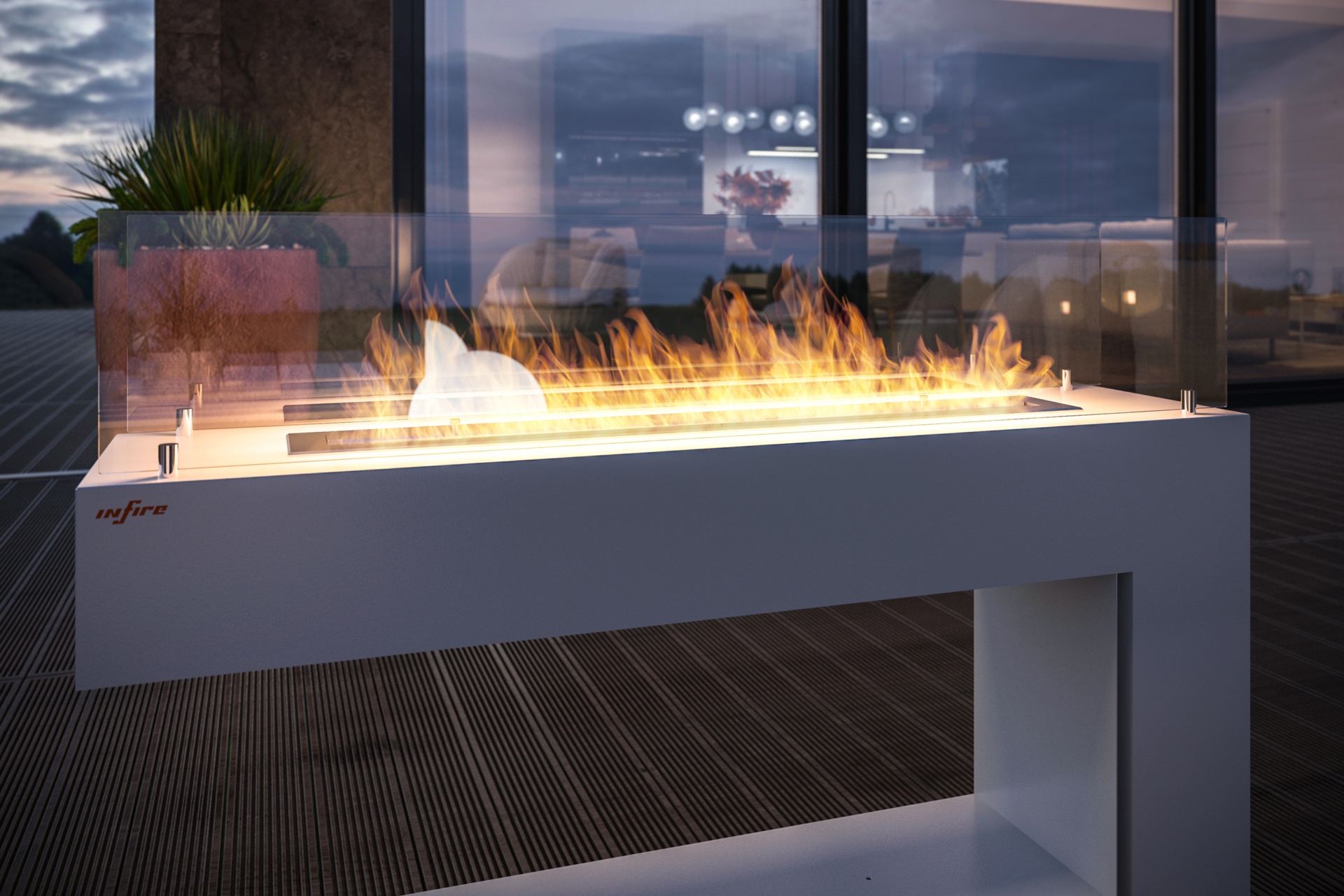 Biokominek Infire Spectrum biały