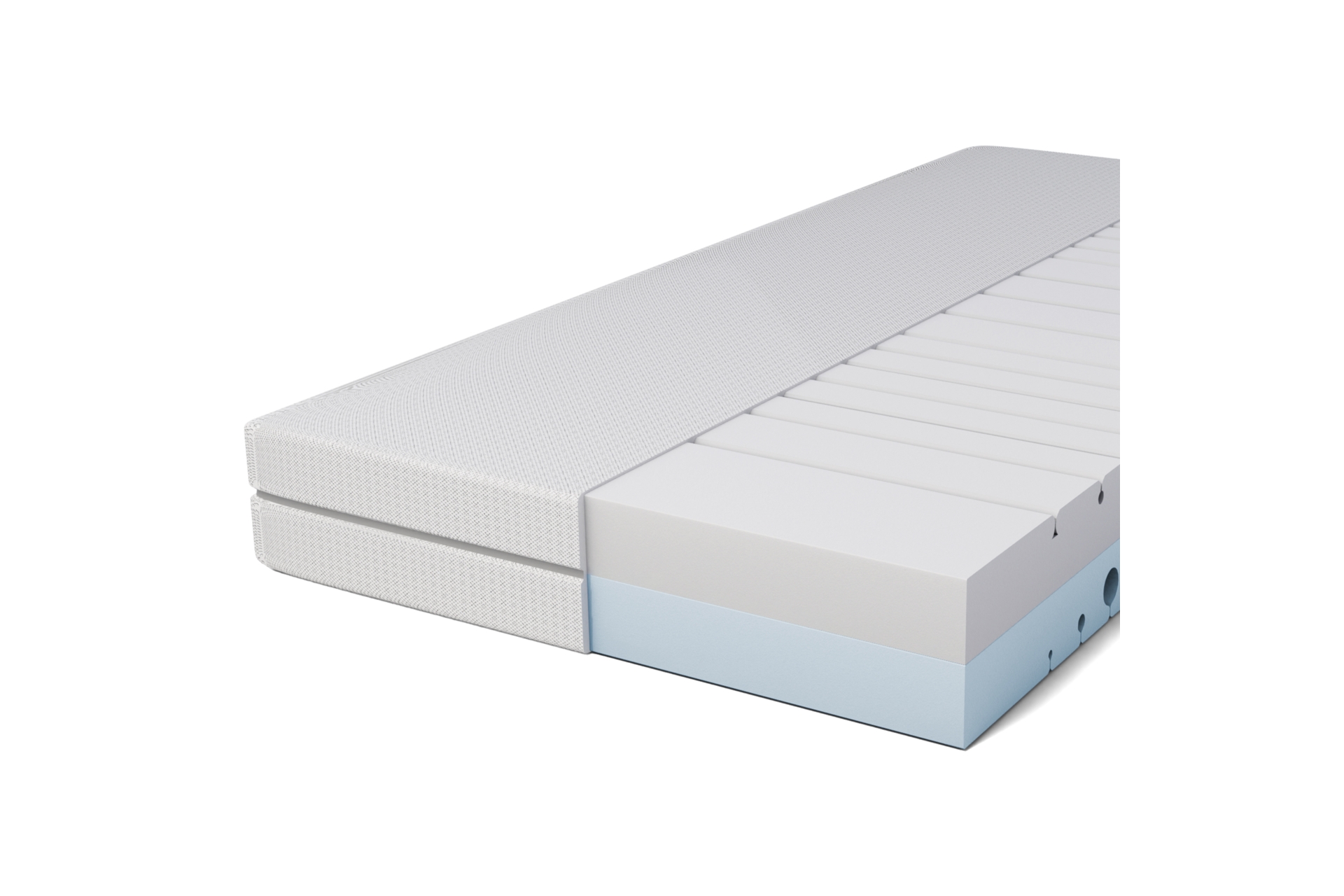 Materac piankowy Hoppo Lincoln 160 x 200 cm - 5 stref komfortu - średniotwardy H2 / twardy H3 Materac piankowy Hoppo Lincoln 160 x 200 cm dwustronny