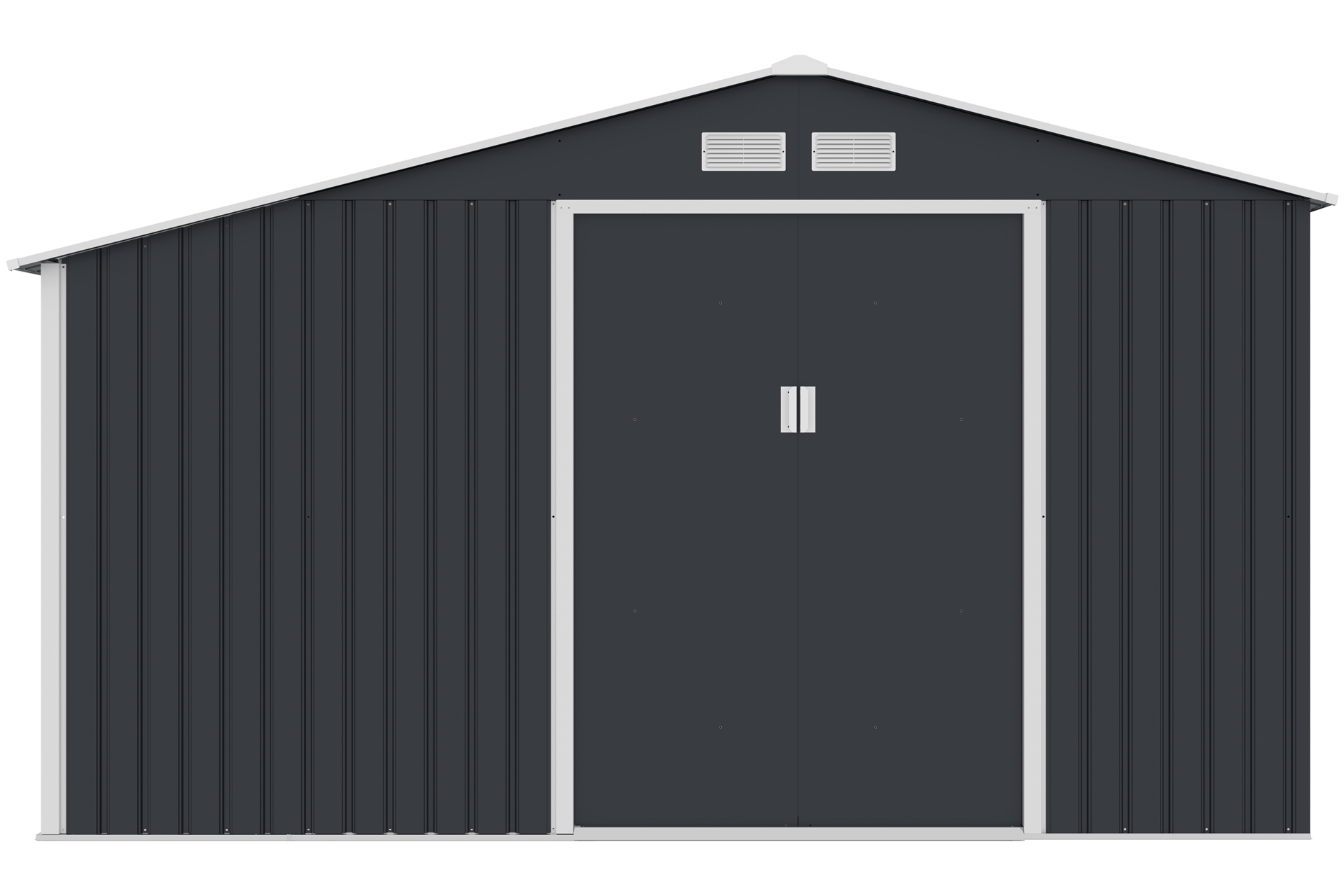 Domek narzędziowy Stockholm 342 x 255 cm Grey z drewutnią