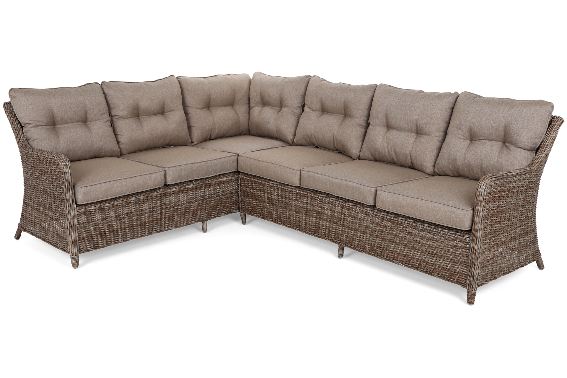 Narożnik ogrodowy technorattanowy California Ginger / Brown Melange