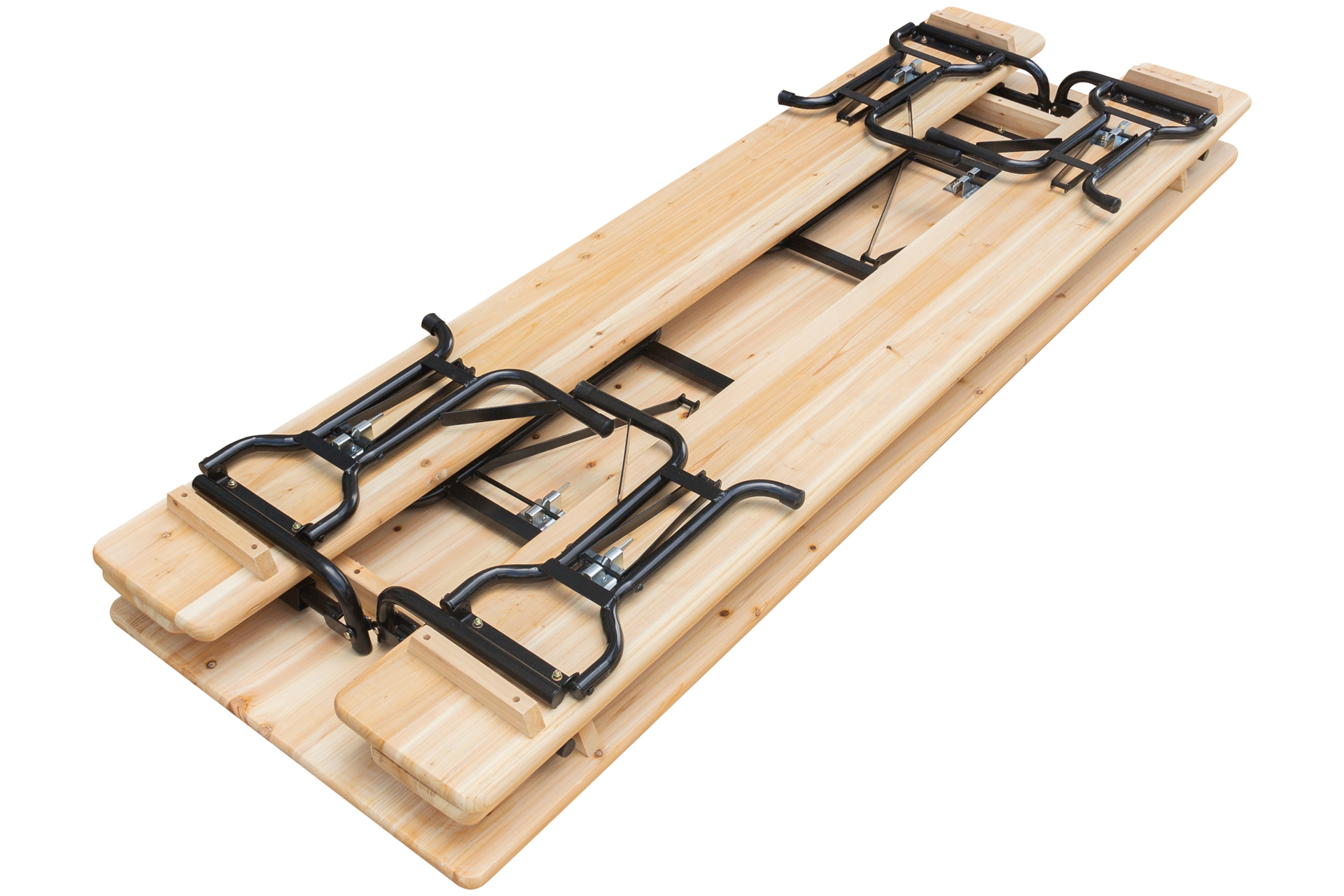 Ogrodowy zestaw piwny z oparciami 220 cm - piknikowy - imprezowy Ogrodowy zestaw piwny z oparciami 220 cm