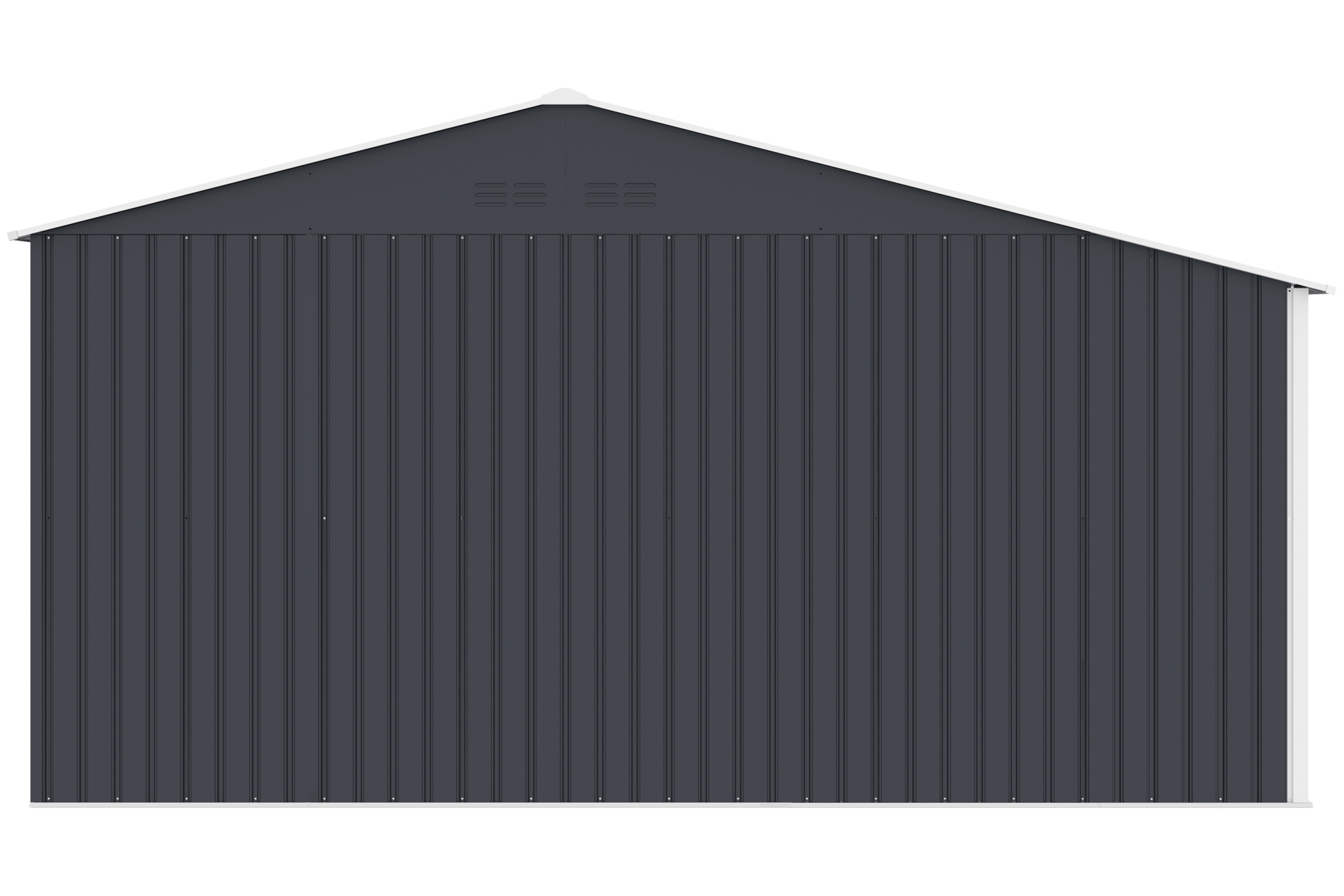 Domek narzędziowy Bergen 407 x 194 cm Grey z drewutnią