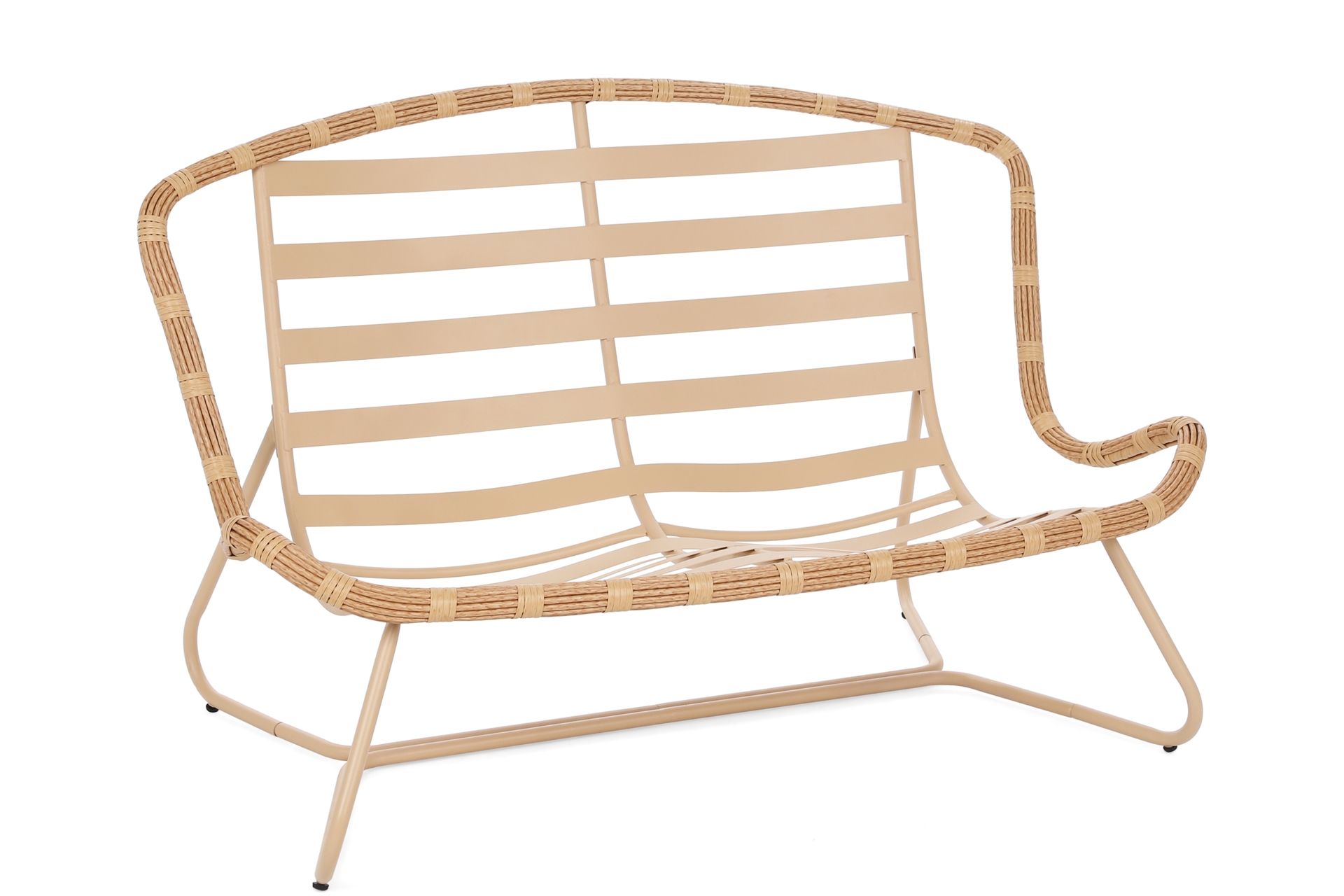 Meble ogrodowe technorattanowe Palermo Round Beige / Light Grey