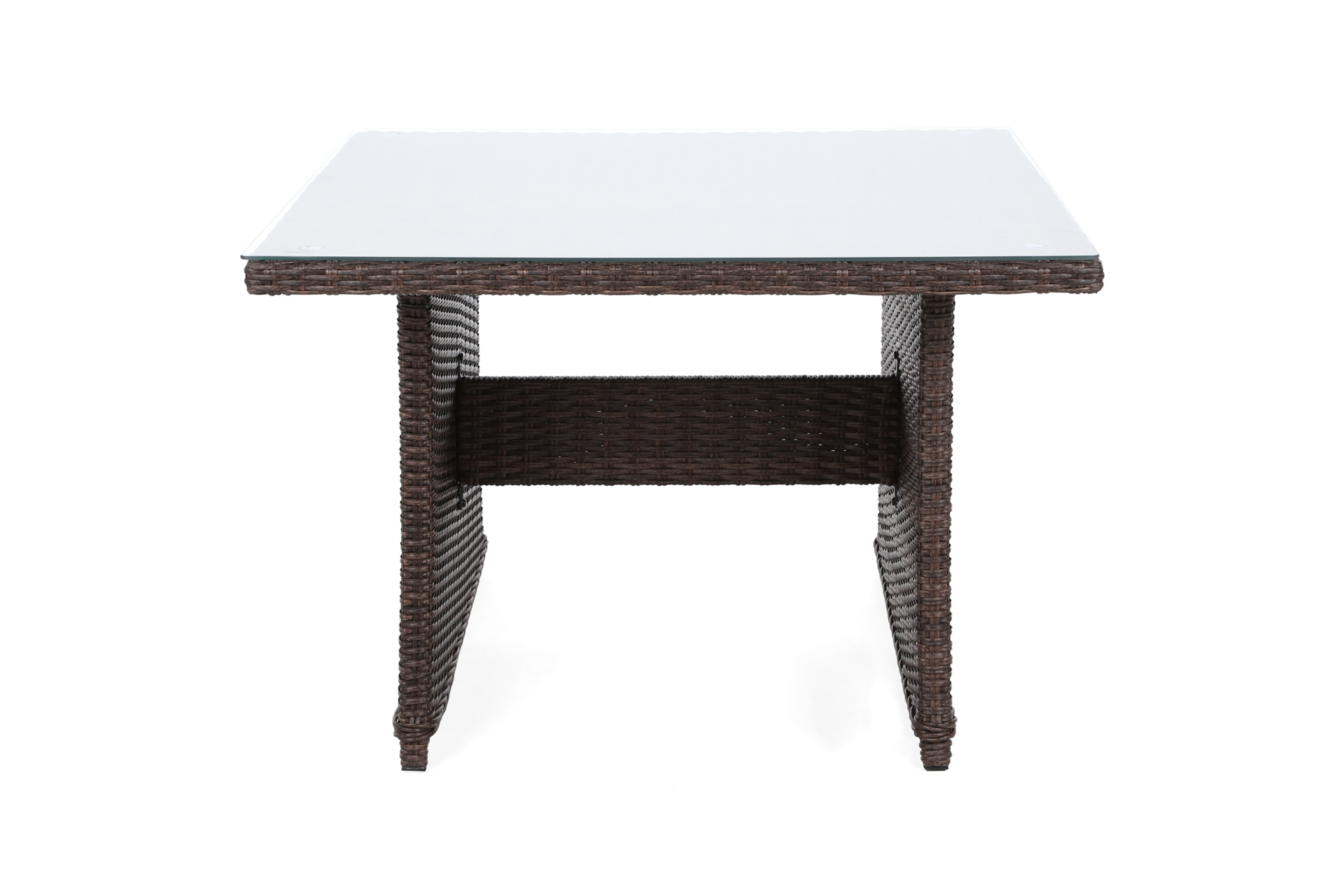 Narożny zestaw mebli ogrodowych Bergamo Brown Mat / Brown Melange