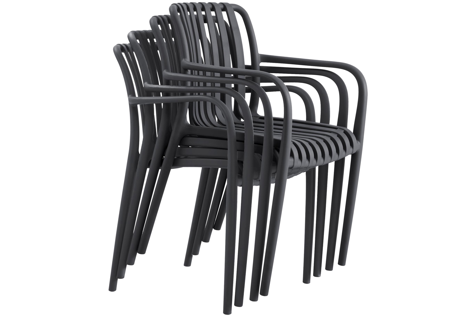 Meble ogrodowe Casablanca 145 cm Grey / Black + Lomi Grey 6+1