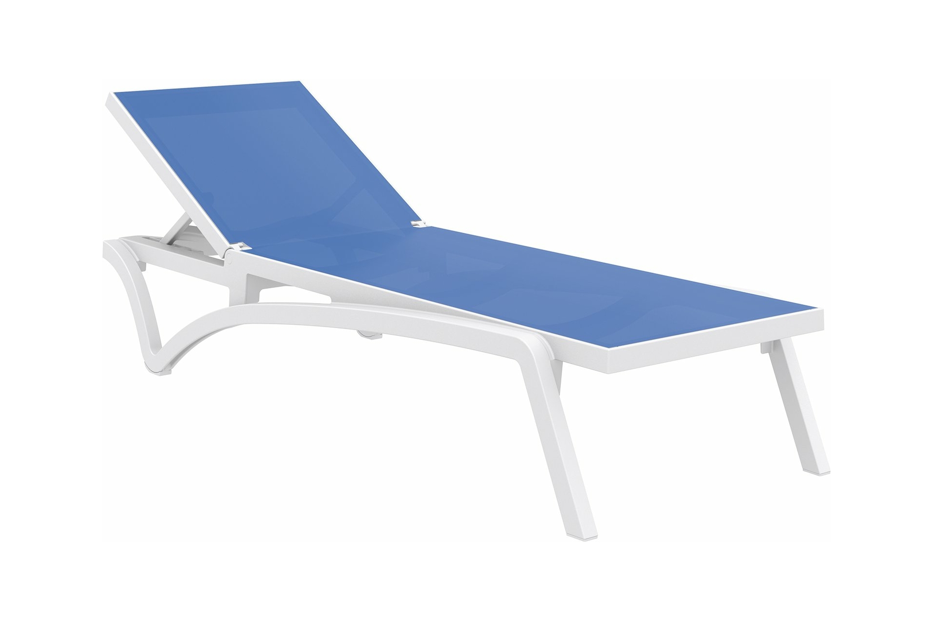 Leżak ogrodowy Siesta Pacific White / Blue