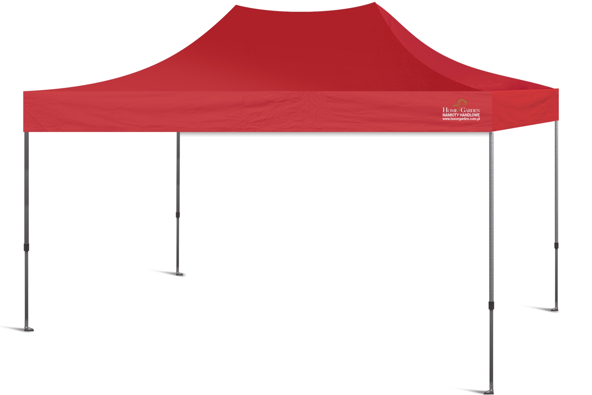 Namiot handlowy 450 x 300 cm czerwony