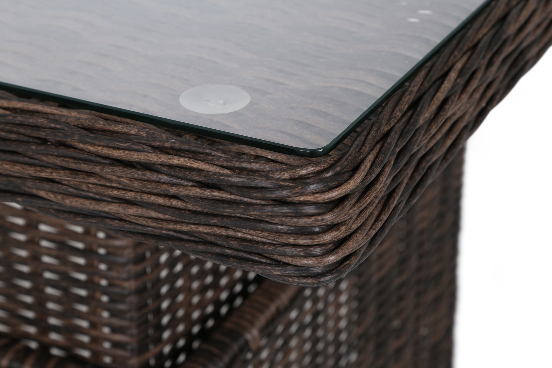 Narożnik ogrodowy technorattanowy Trivento Brown Mat / Brown Melange