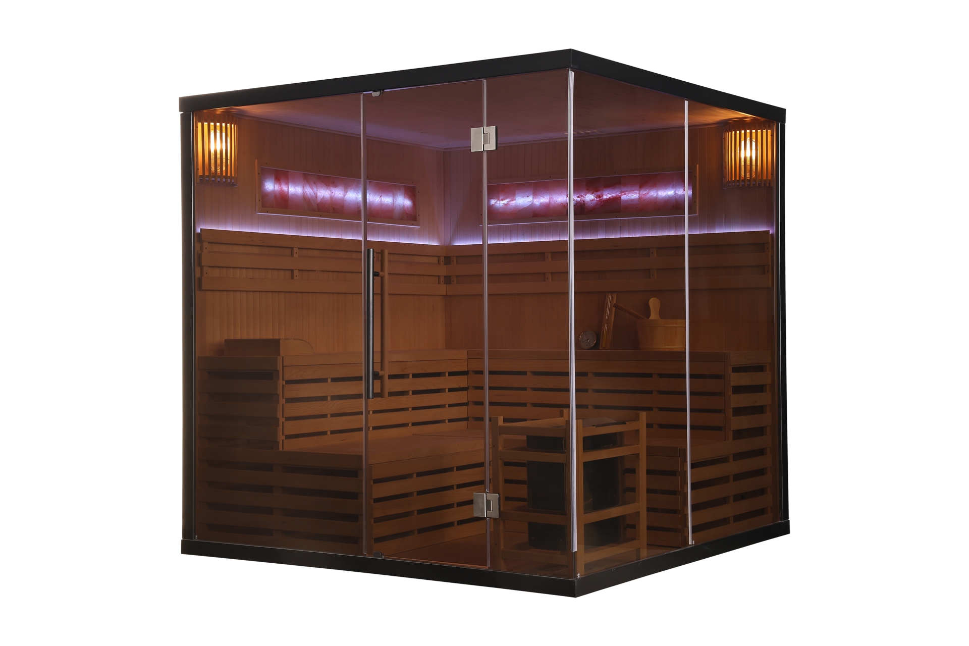 Sauna fińska Nordum Solea Edge 4-osobowa czarna