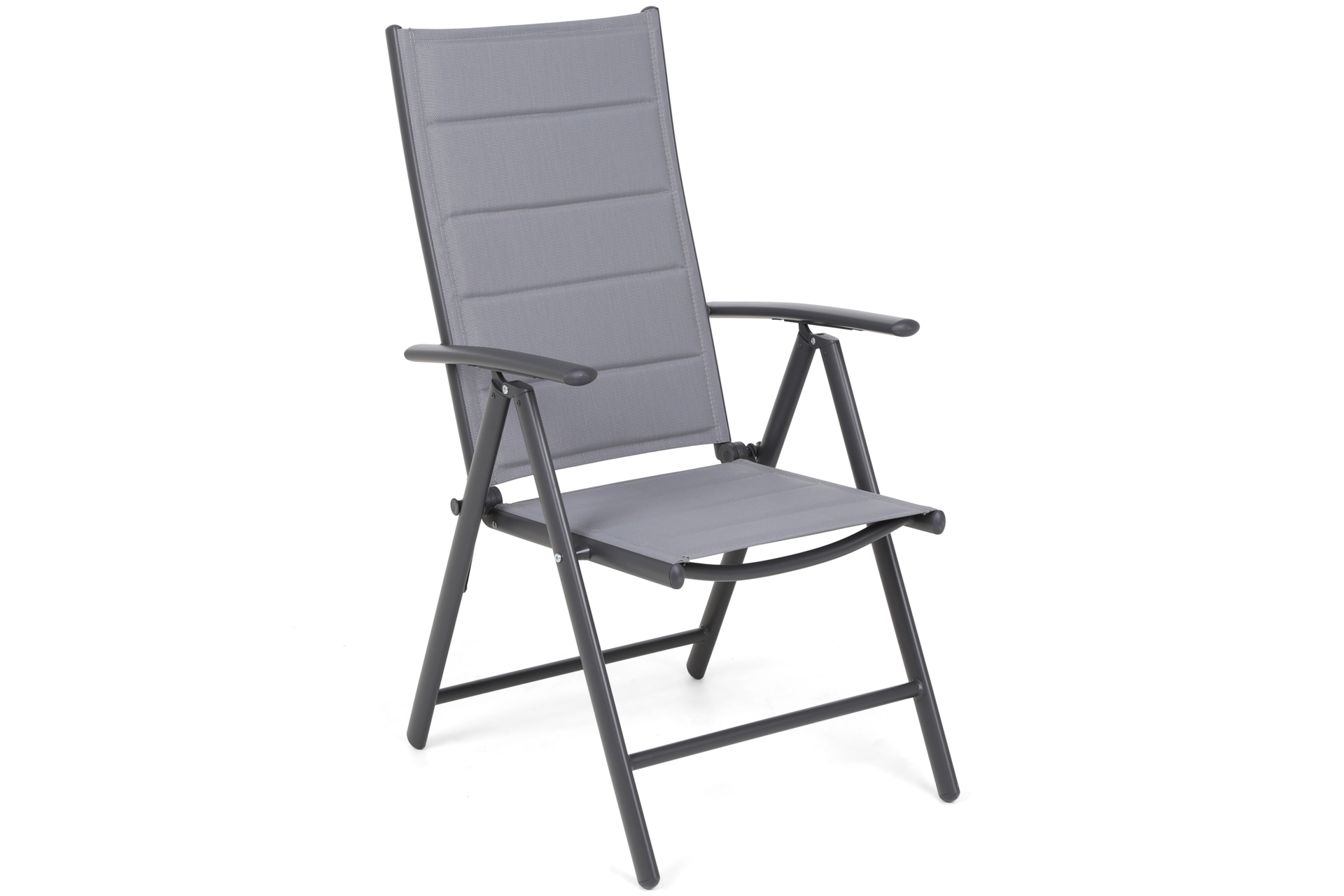 Krzesło aluminiowe składane Ibiza szare Krzesło ogrodowe aluminiowe Ibiza Grey / Window Grey