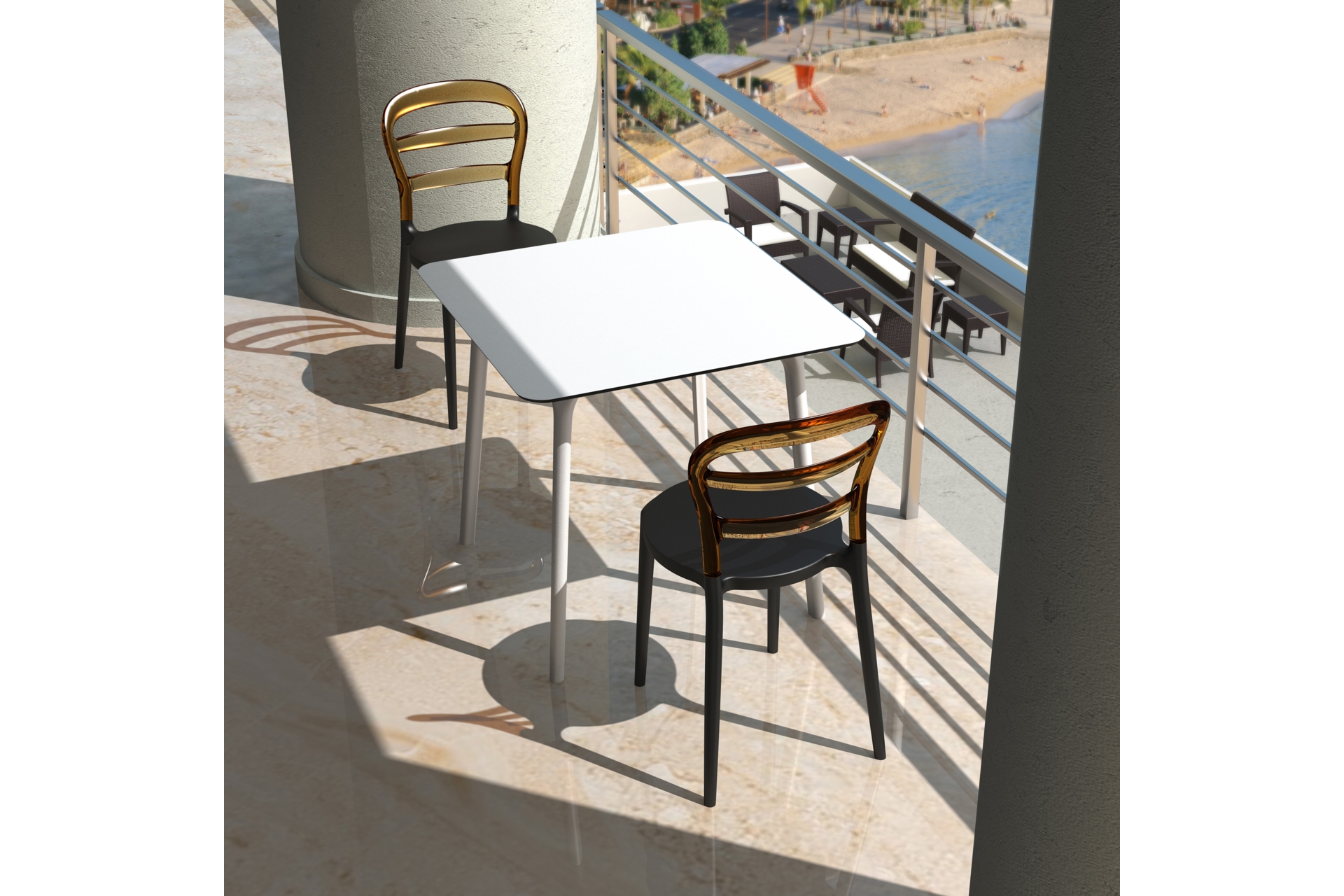 Krzesło Siesta Miss BIBI Black / Amber