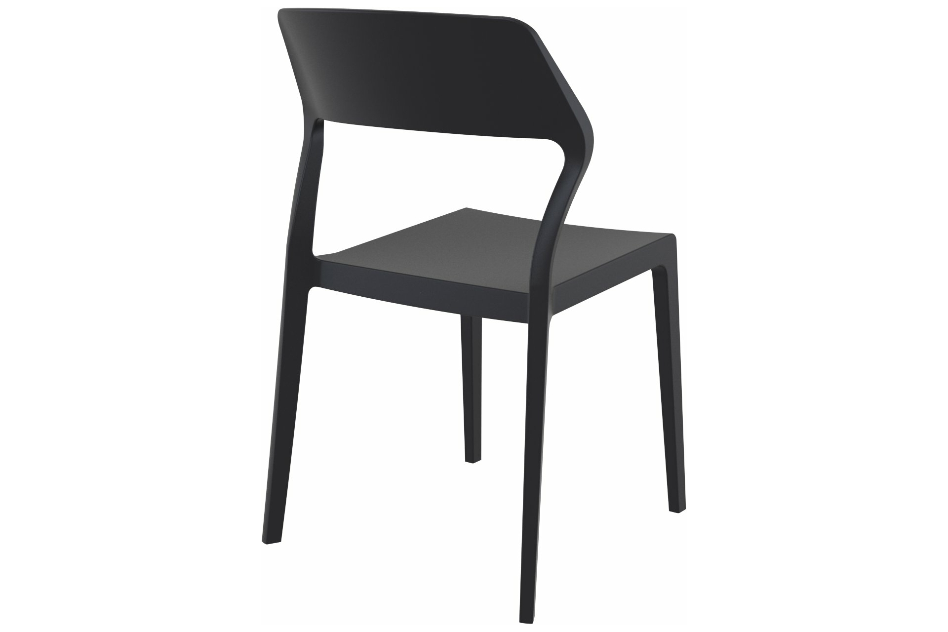 Krzesło Siesta Snow - czarne z polipropylenu Krzesło Siesta Snow Black