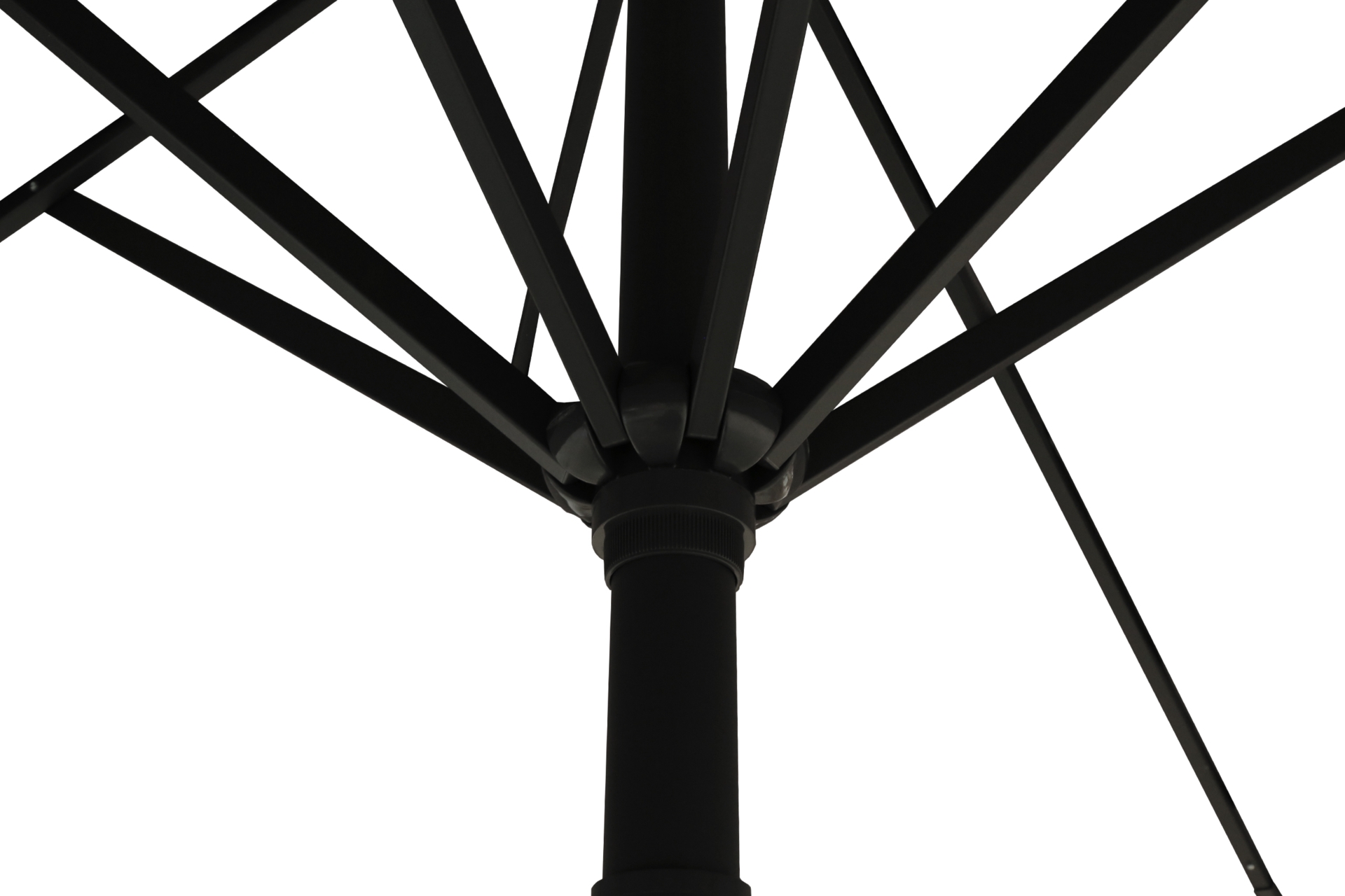 Duży parasol ogrodowy okrągły Ø 5 m szary