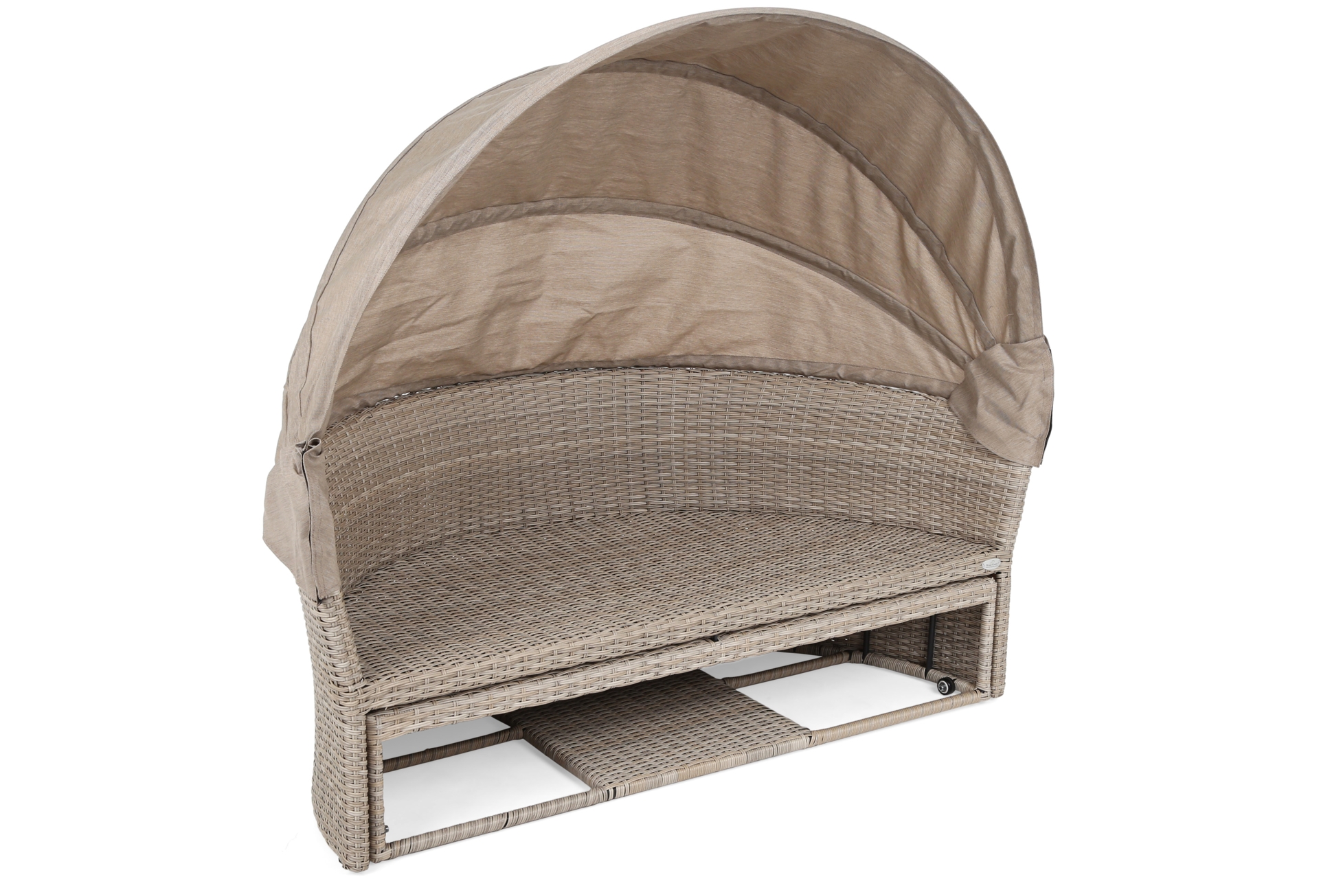 Sofa ogrodowa z baldachimem Sydney Beige / Brown Melange