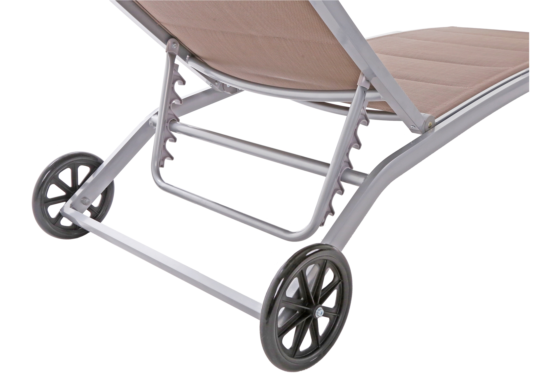Leżak ogrodowy Ibiza Silver/Taupe II gat. Leżak ogrodowy aluminiowy Ibiza Silver / Taupe II. gatunek