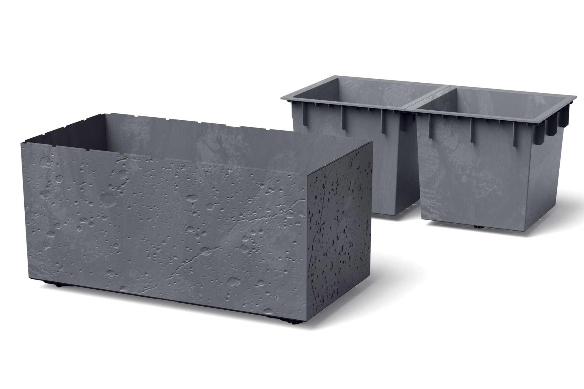 Donica ogrodowa Sierra Case Beton Effect Marengo 63 l