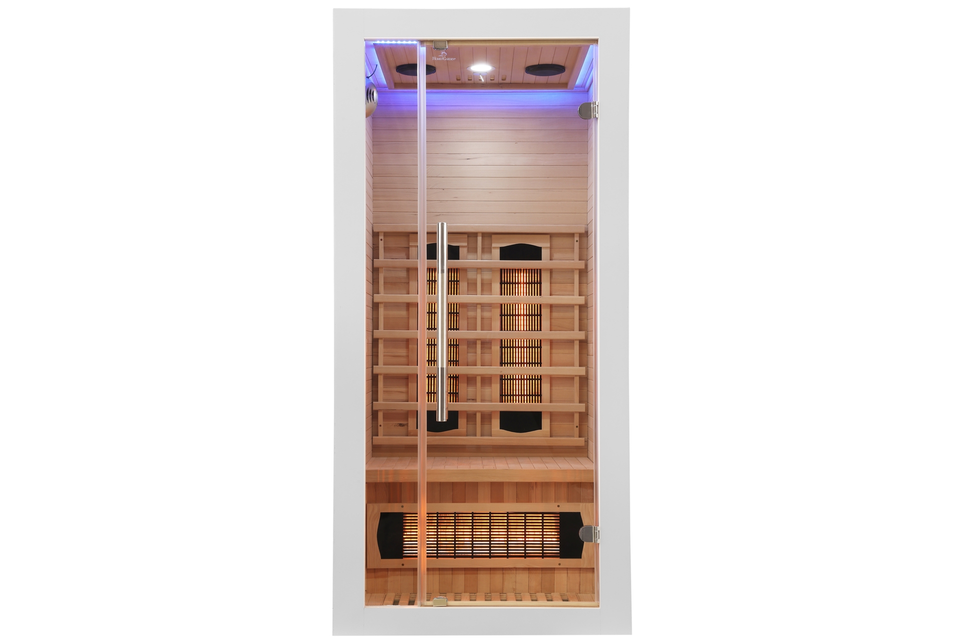 Sauna infrared Nordum Basic 1-osobowa biała - drewniana - z koloroterapią Sauna infrared Nordum Basic 1-osobowa biała