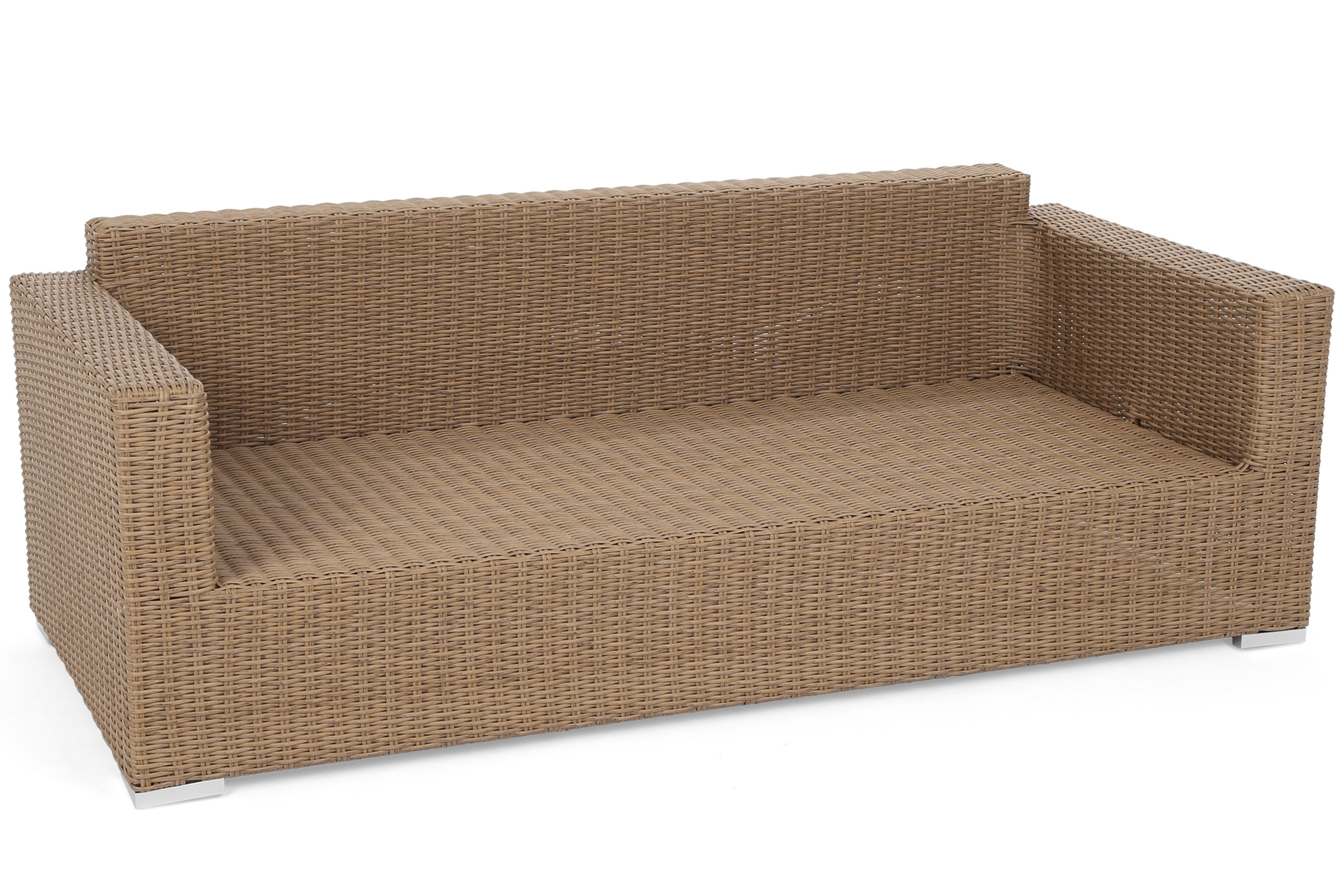 Meble ogrodowe technorattanowe Perugia Light Brown / Brown Melange - dla 8 osób Meble ogrodowe technorattanowe Perugia Light Brown / Brown Melange