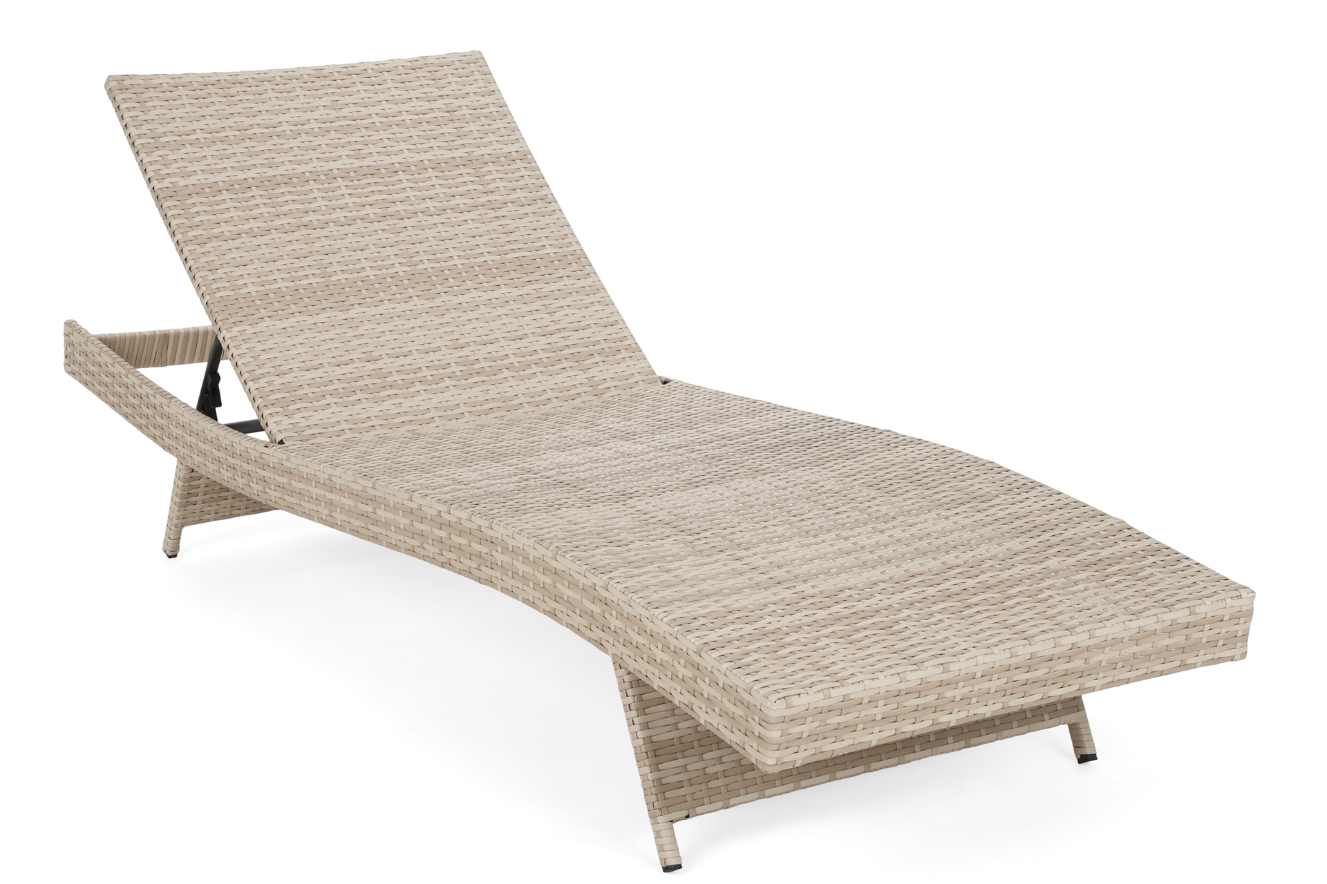 Leżak ogrodowy technorattanowy Bora Bora Beige / Beige Melange z poduszką