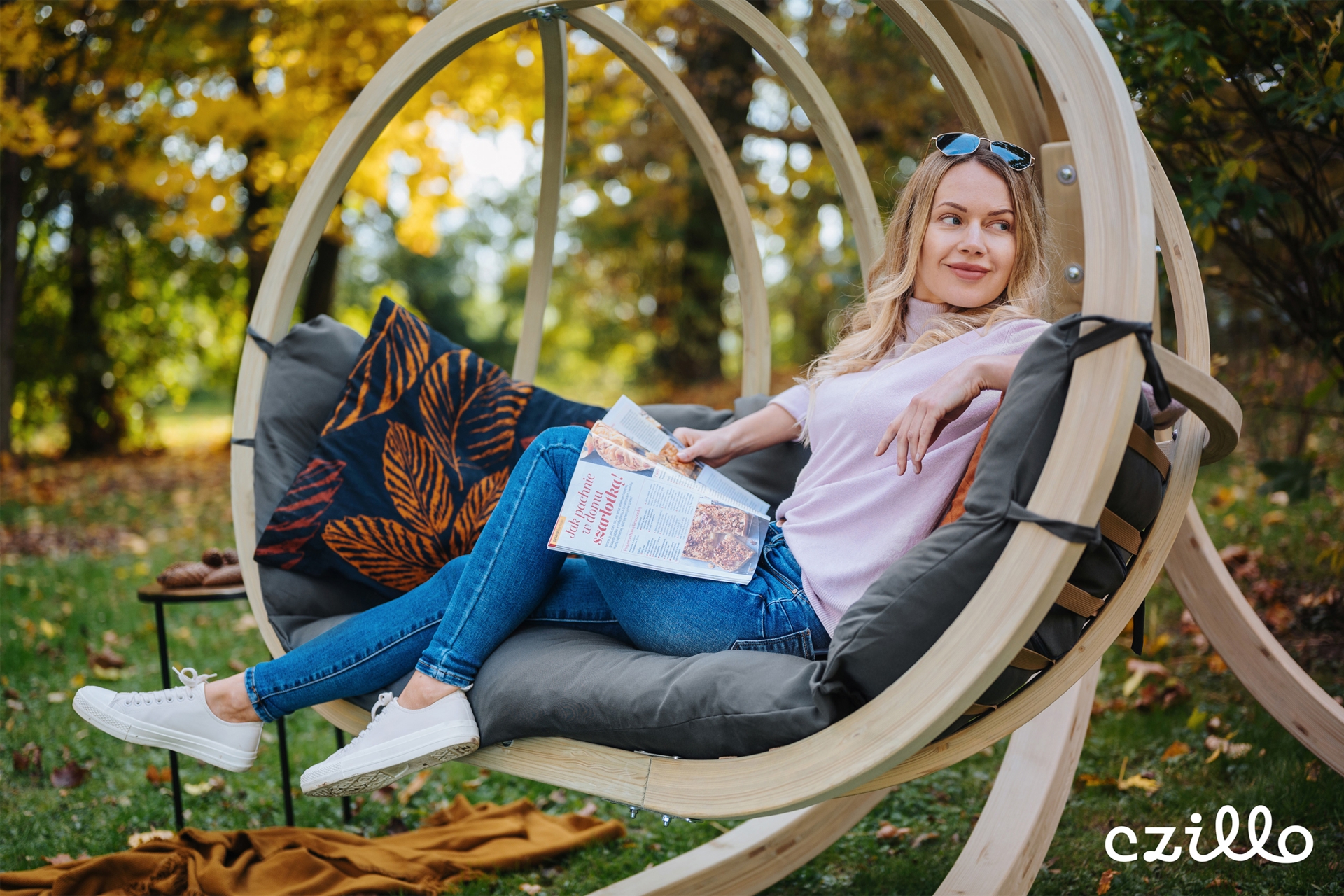 Fotel wiszący Timber Plus O-Zone Premier Grey