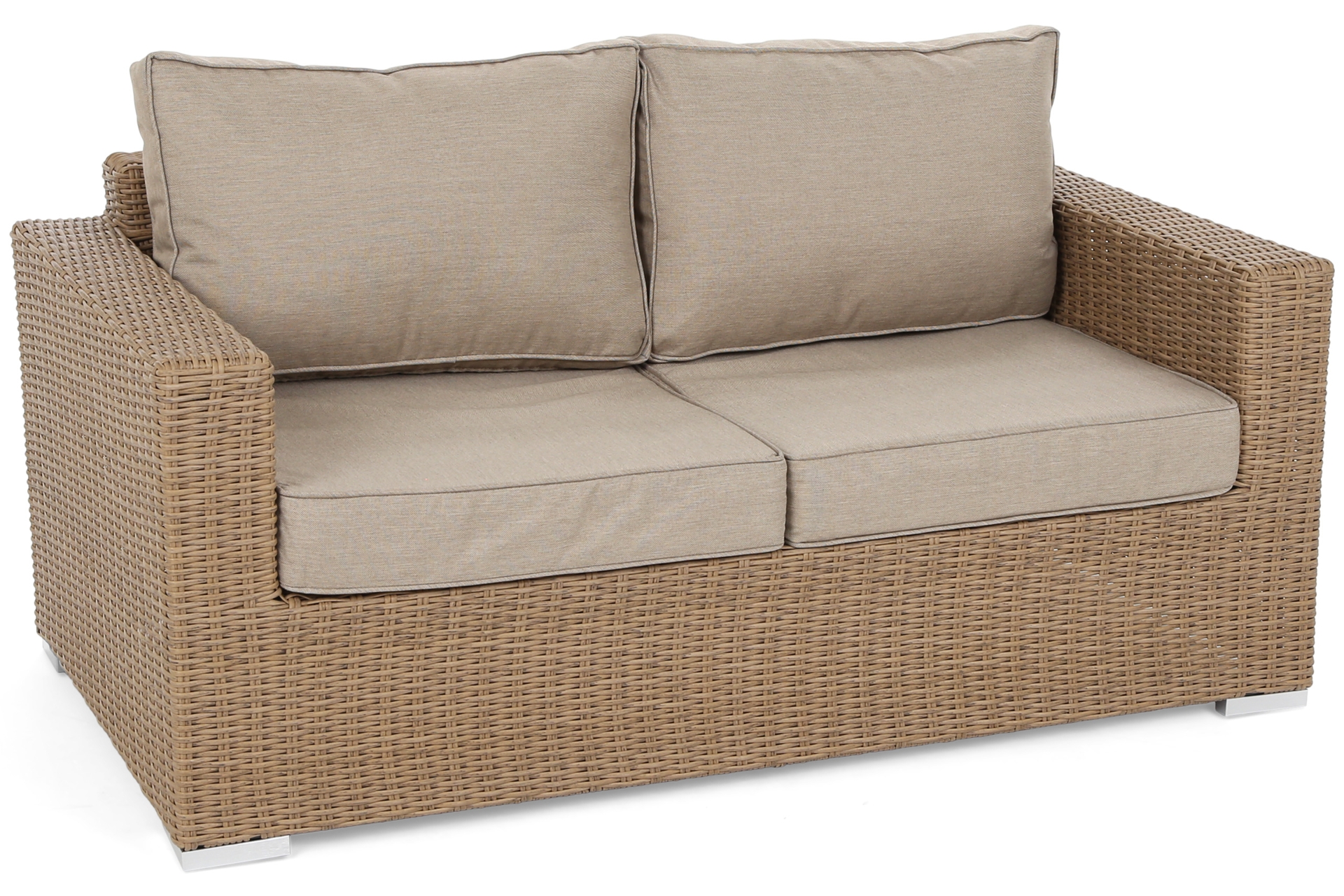 Meble ogrodowe technorattanowe Perugia Light Brown / Brown Melange - dla 8 osób Meble ogrodowe technorattanowe Perugia Light Brown / Brown Melange