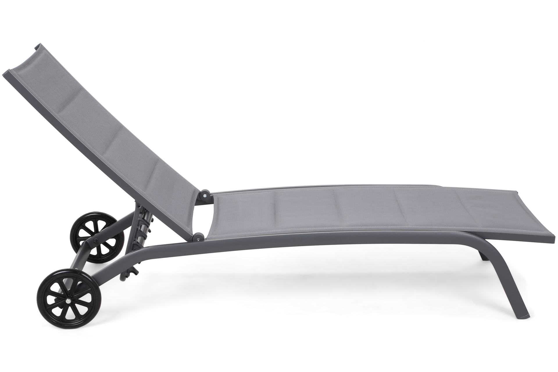 Leżak ogrodowy aluminiowy Ibiza szary II gat. Leżak ogrodowy aluminiowy Ibiza Grey / Window Grey II. gatunek