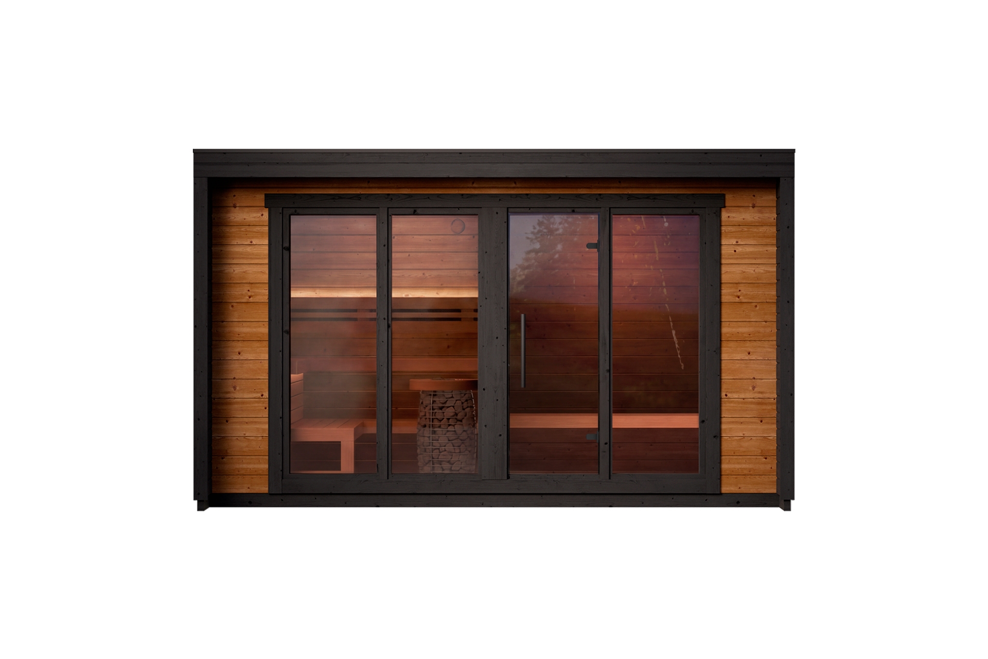 Sauna fińska zewnętrzna Leil® Saunas Patio L 5-osobowa