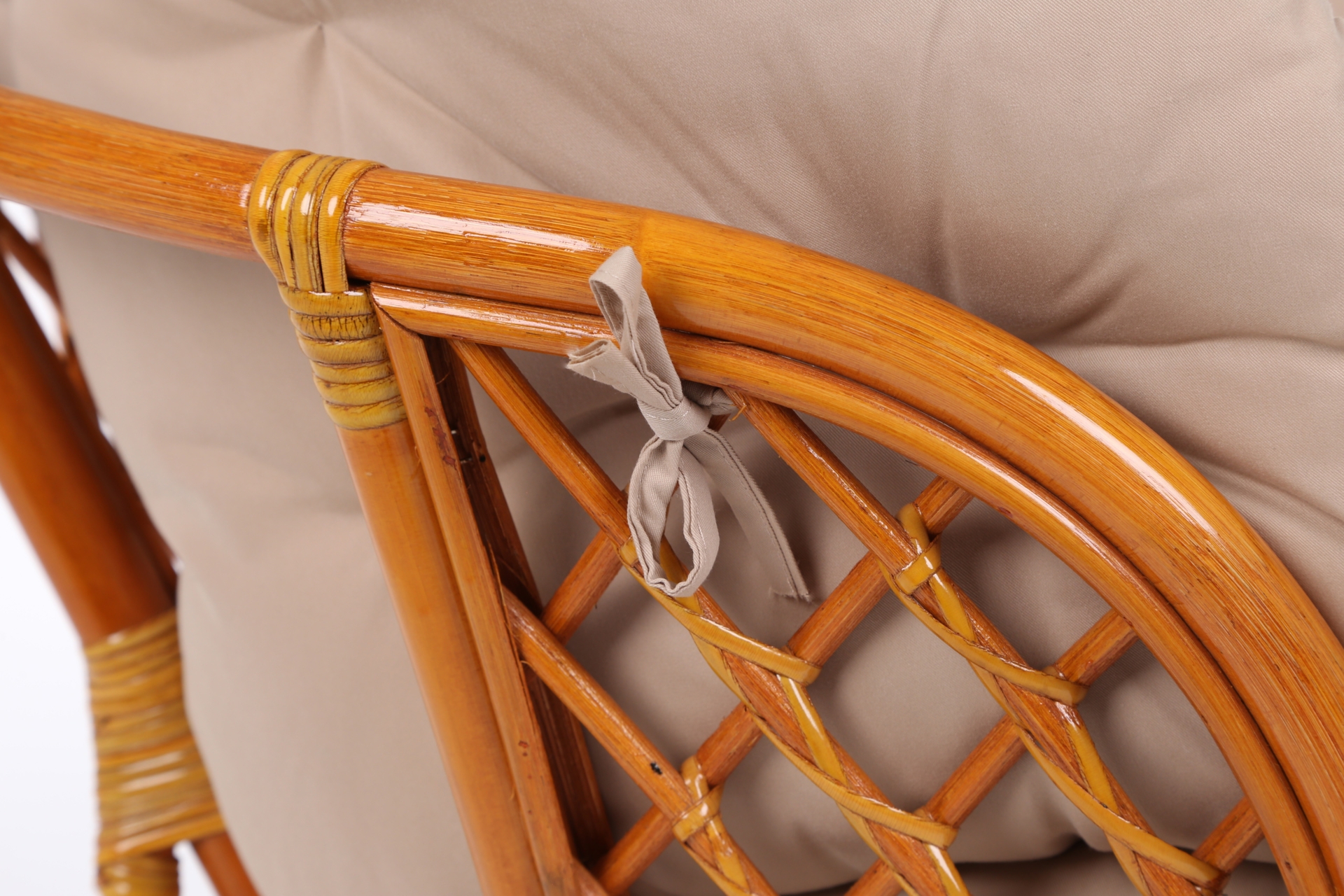 Meble ogrodowe rattanowe Bahama Orange / Latte 3+1 - dla 4 osób - naturalny materiał Meble ogrodowe rattanowe Bahama Orange / Latte 3+1