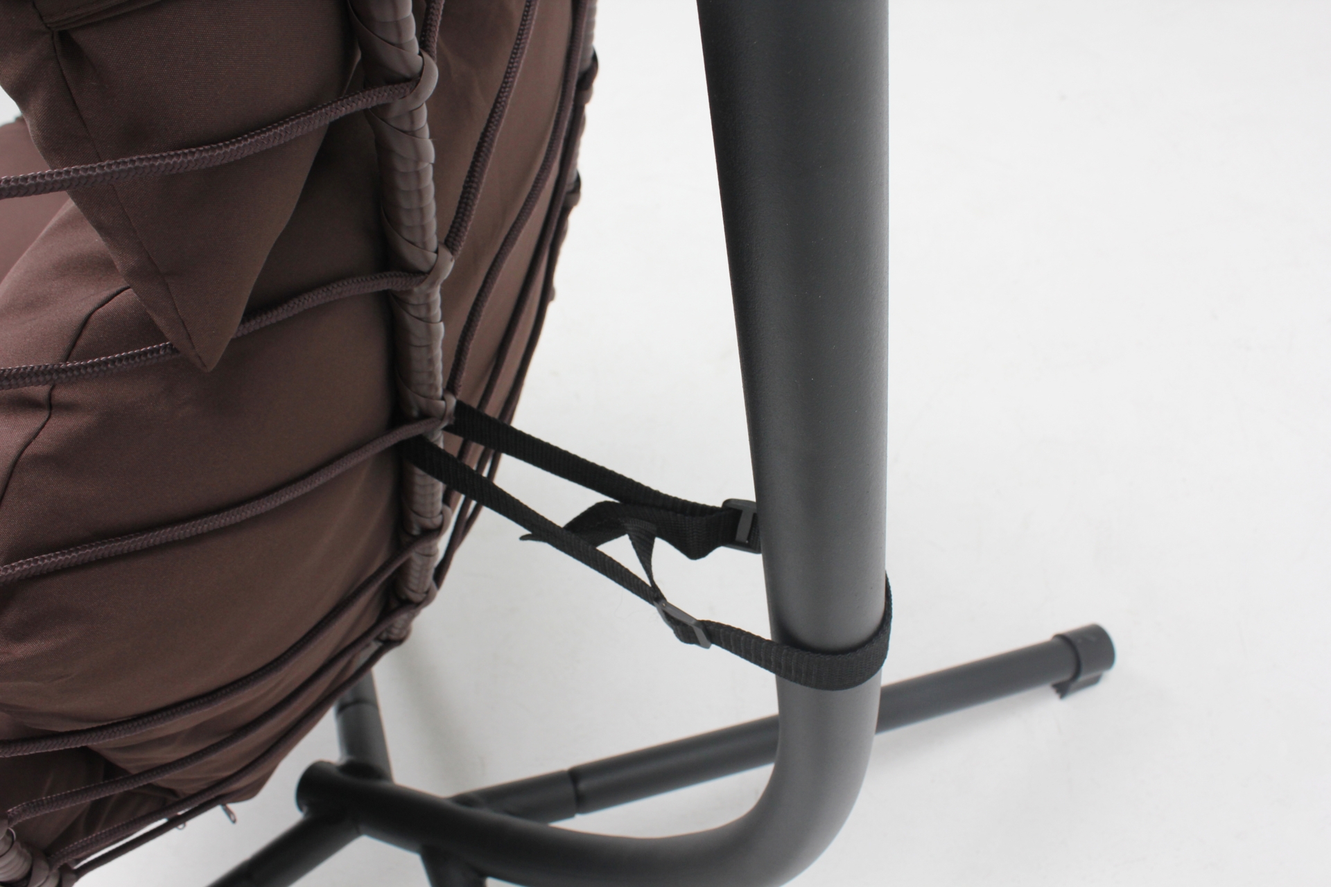 Fotel wiszący kokon Lugo Black / Brown