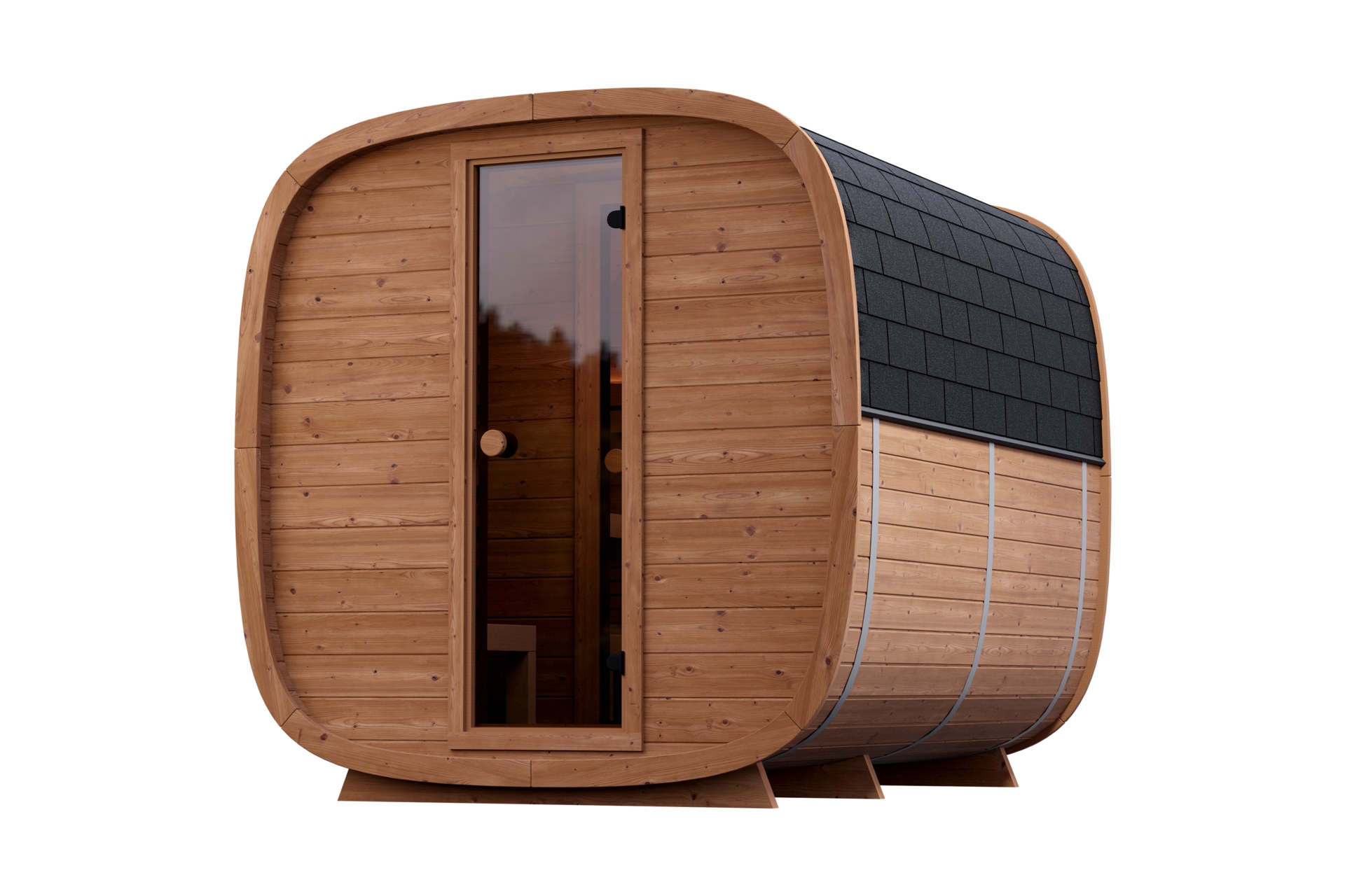 Sauna fińska zewnętrzna Leil® Saunas Dice Dual 4-osobowa