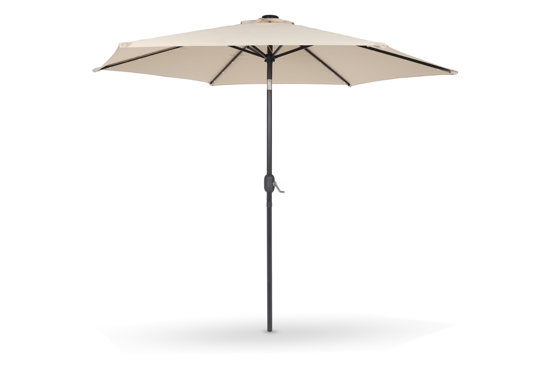 Parasol Malta z oświetleniem LED Grey / Ecru