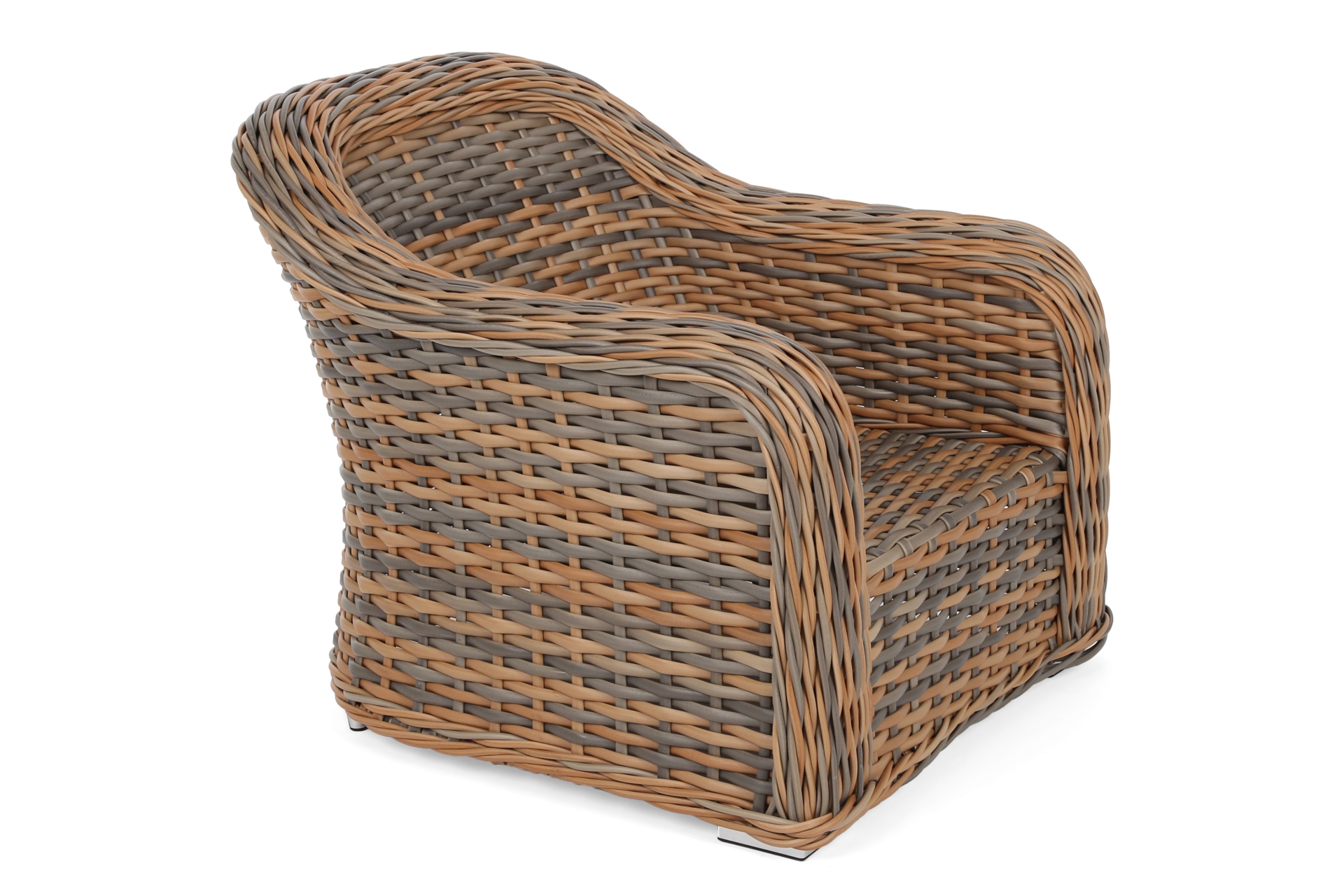 Meble ogrodowe technorattanowe Foggia Ginger Melange / Dark Grey