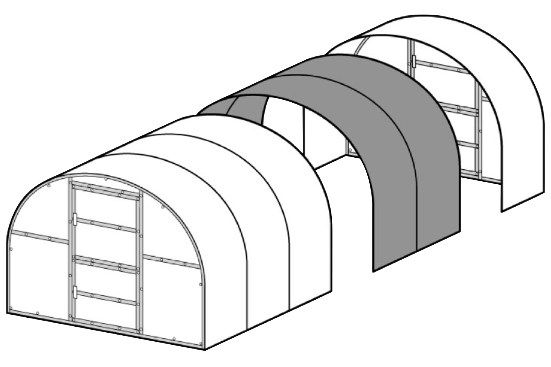 Przedłużenie do szklarni Terplant Comfort Plus 2 m