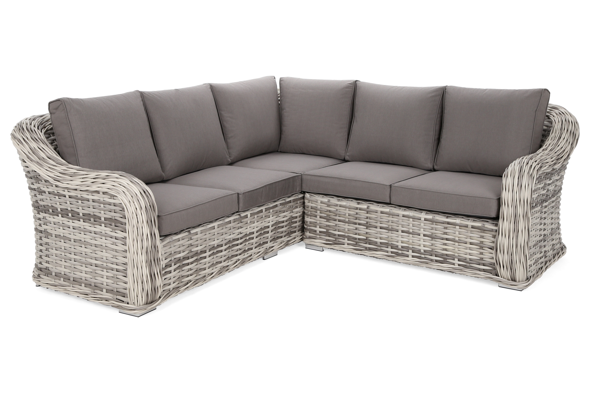 Narożny zestaw mebli ogrodowych Foggia Basic Light Grey / Grey