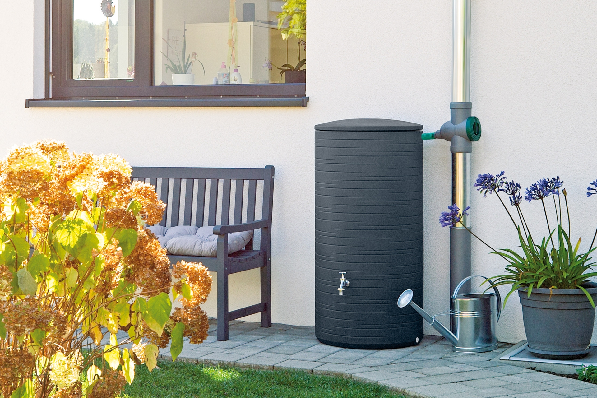 Zbiornik na deszczówkę MPI Novara 280 l antracytowy