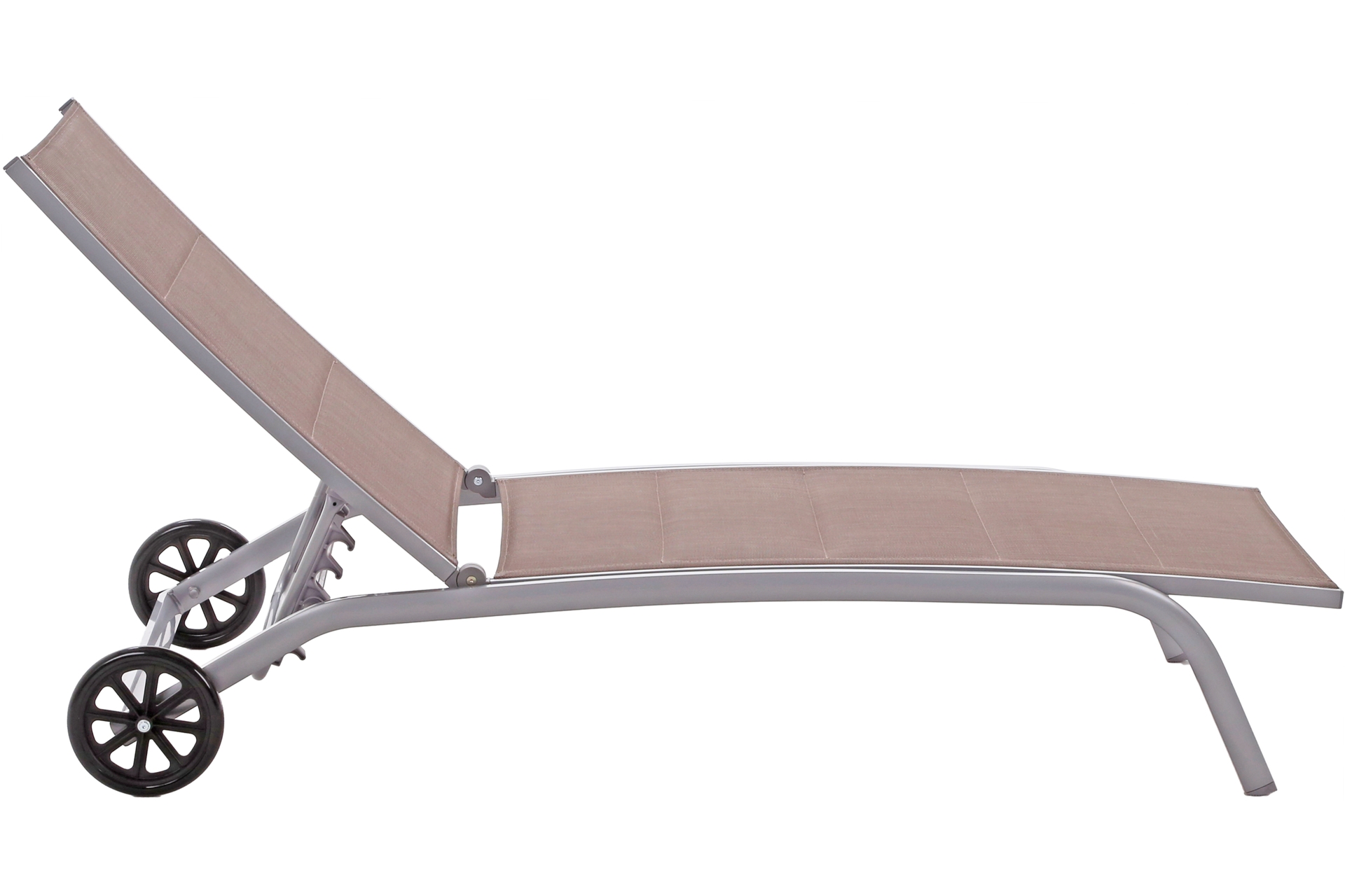Leżak ogrodowy Ibiza Silver/Taupe II gat. Leżak ogrodowy aluminiowy Ibiza Silver / Taupe II. gatunek