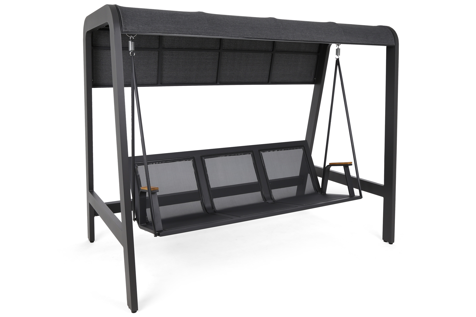 Huśtawka ogrodowa Mungia Dark Grey / Grey Melange z pokrowcem