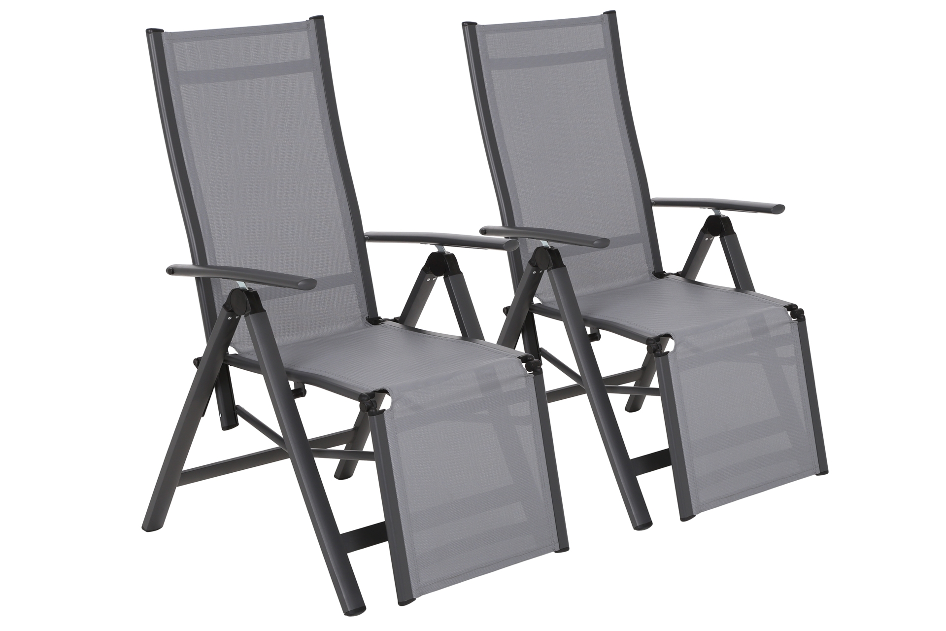 Zestaw krzeseł ogrodowych aluminiowych Ibiza Relax Grey / Window Grey