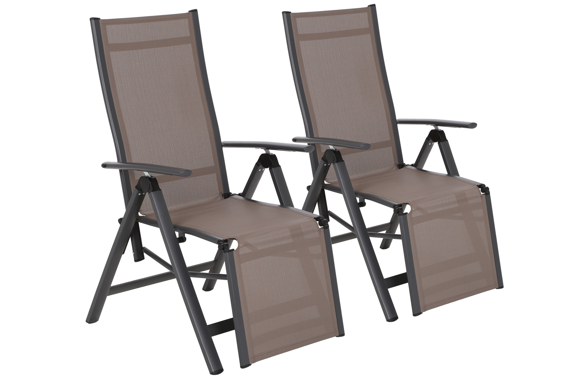 Zestaw krzeseł ogrodowych aluminiowych Ibiza Relax Grey / Taupe