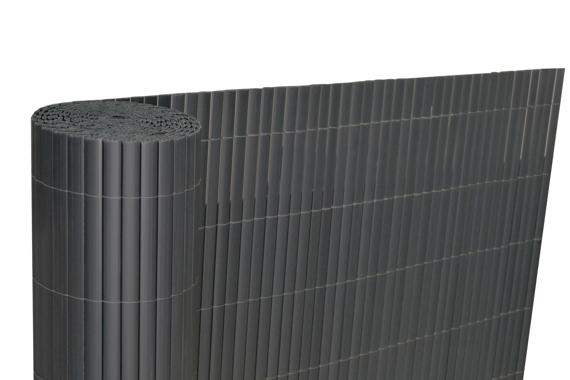 Mata PVC na balkon 200x250 Mata PVC na ogrodzenie 2 x 25 m szara