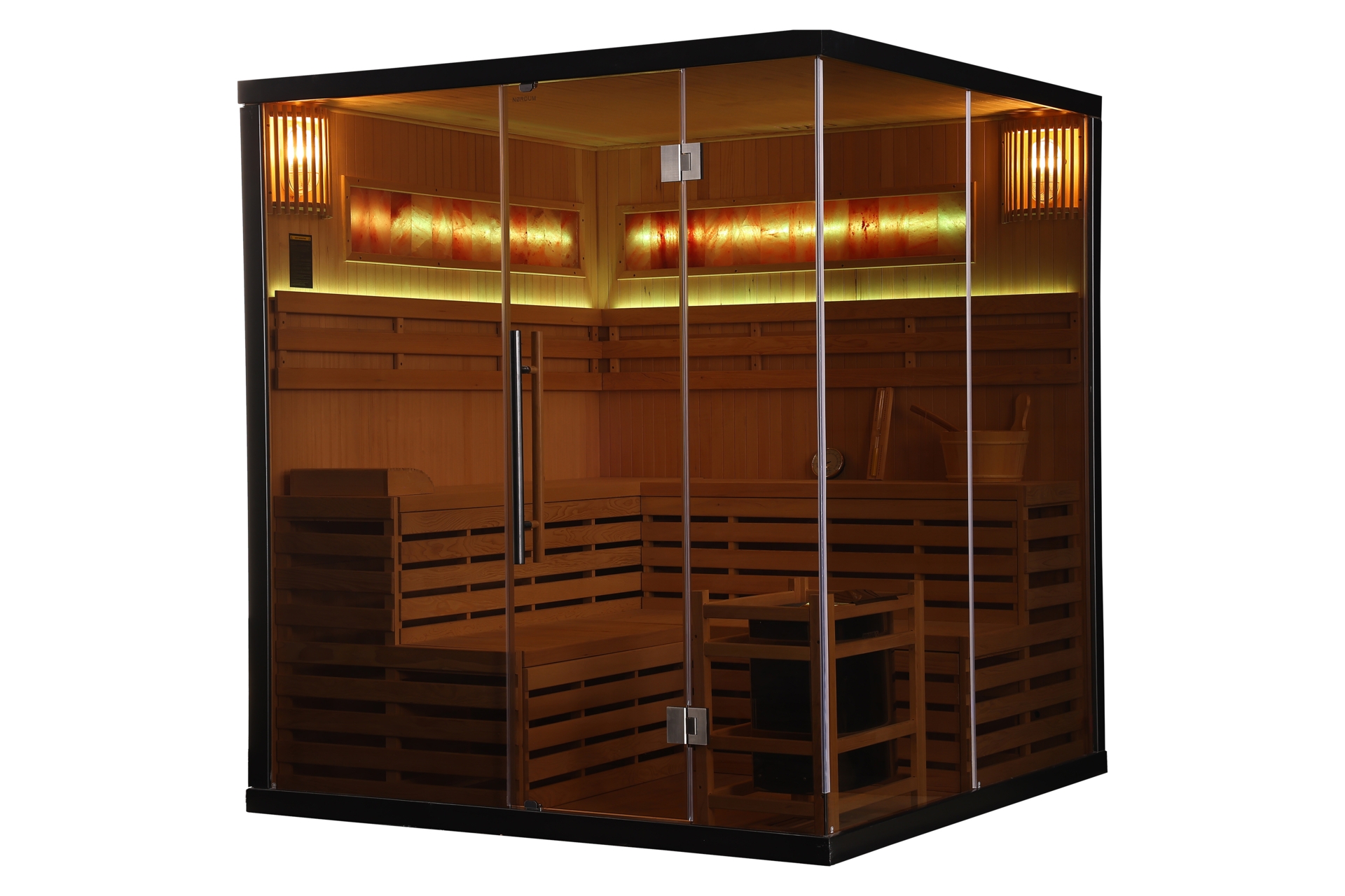 Sauna fińska Nordum Solea Edge 5-osobowa czarna
