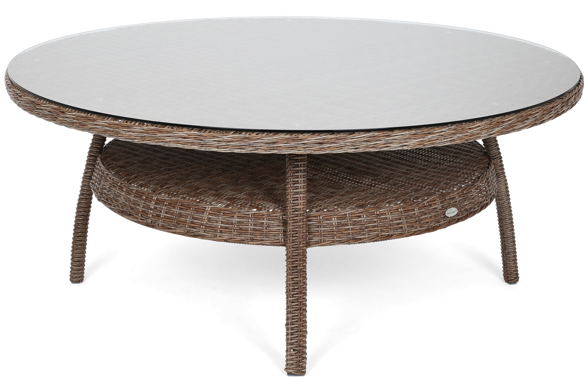 Meble ogrodowe technorattanowe Bristol Round Elegant 180 cm Ginger / Brown Melange 8+1