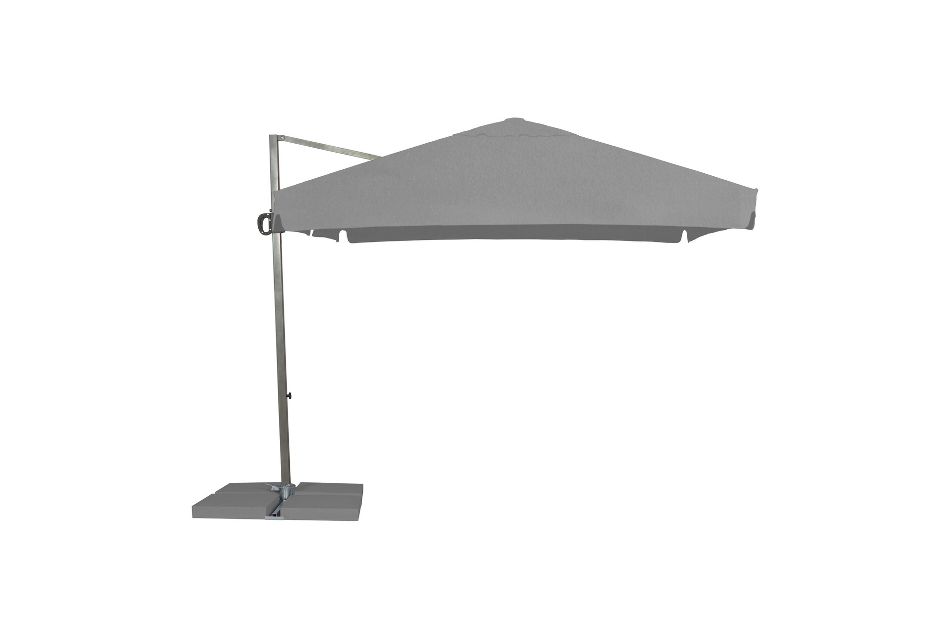 Parasol ogrodowy Litex Garden Rio 300 cm Silver / Grey