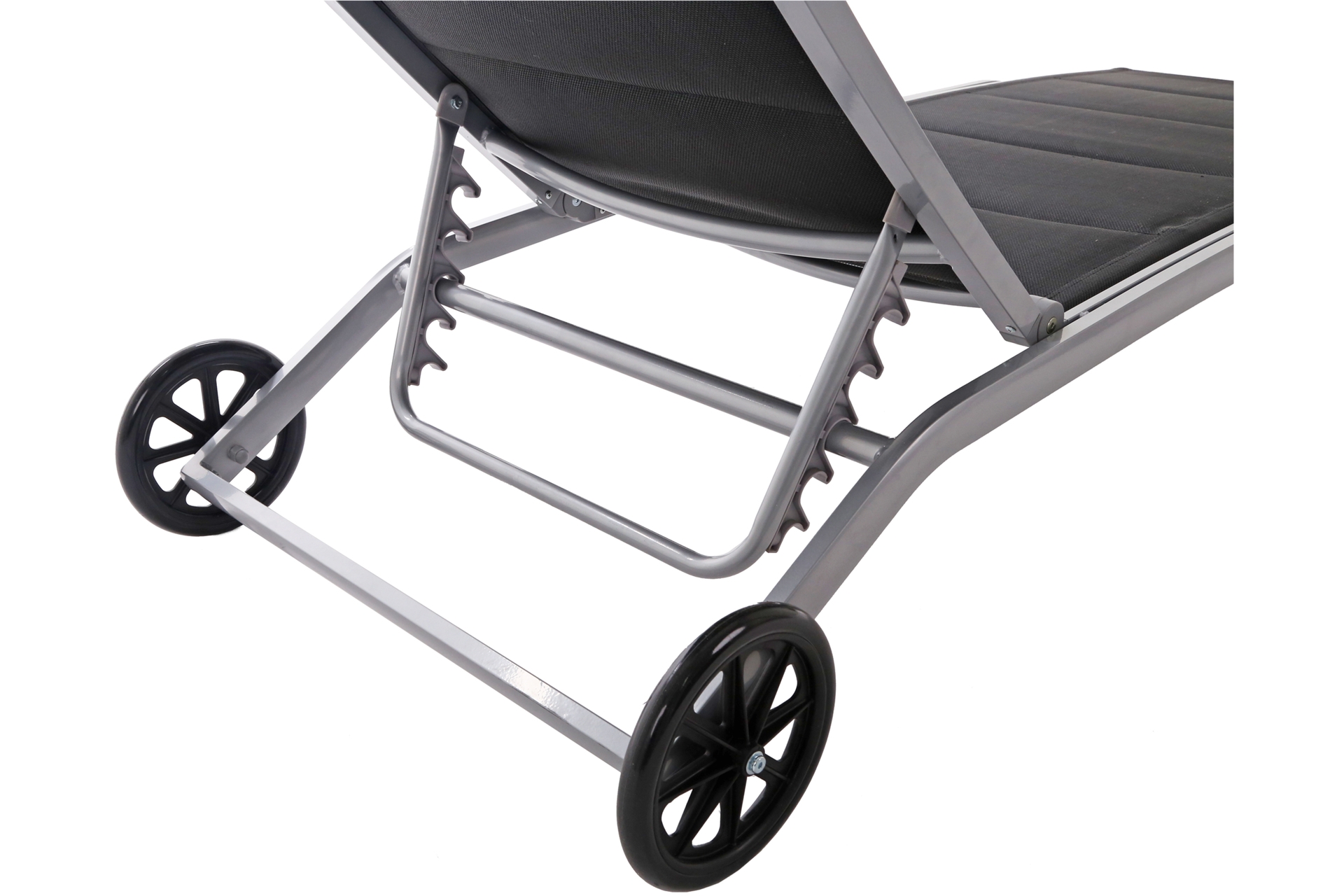 Leżak ogrodowy Ibiza Silver / Black Leżak ogrodowy aluminiowy Ibiza Silver / Black
