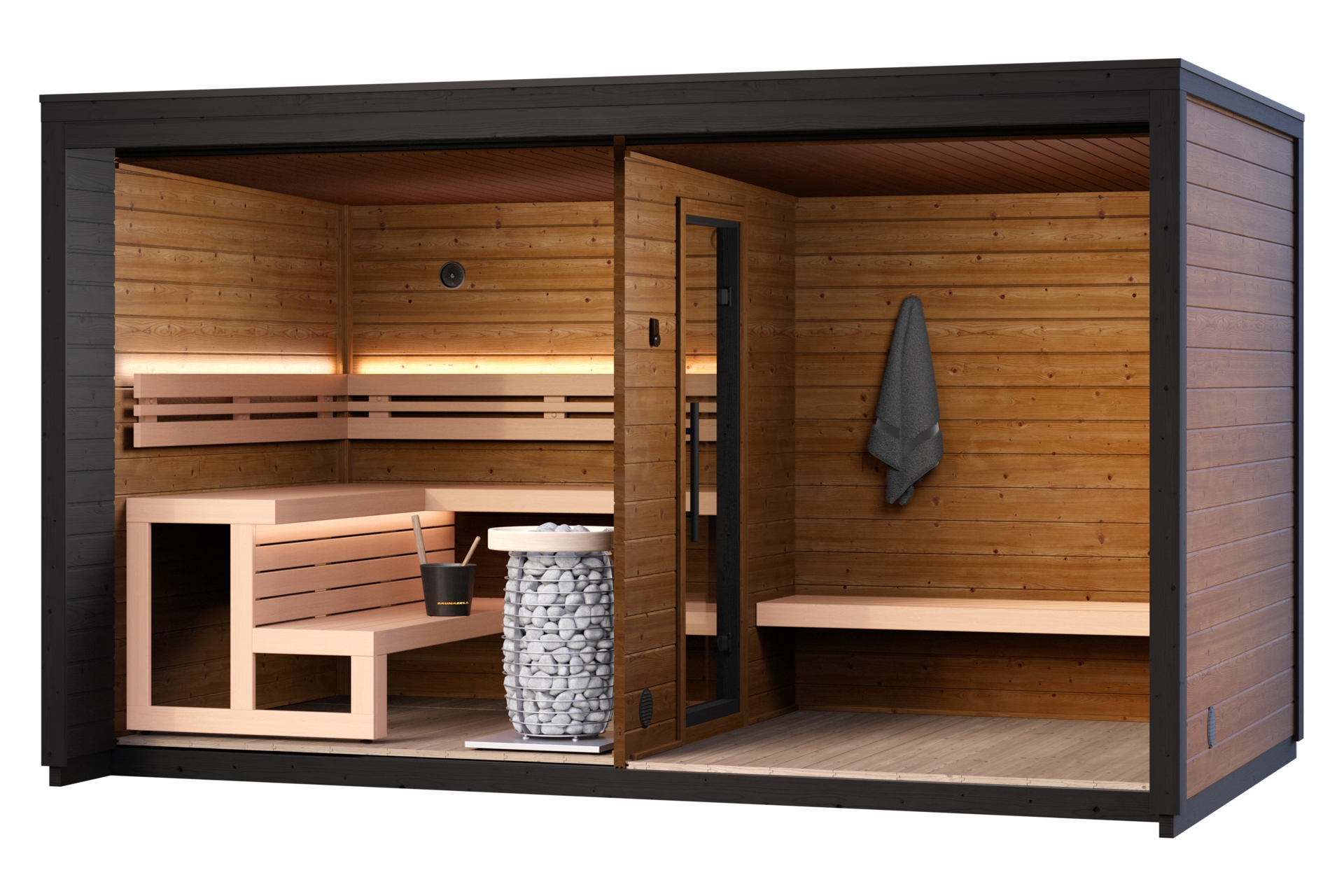 Sauna fińska zewnętrzna Leil® Saunas Patio L 5-osobowa