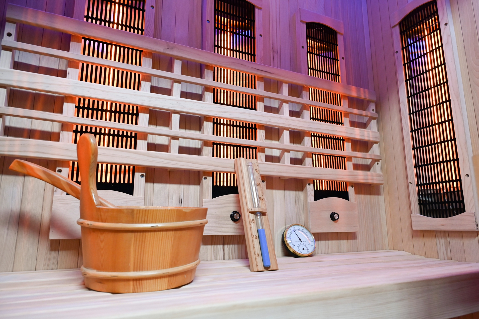 Sauna hybrydowa Nordum Combi Line 2-osobowa czarna