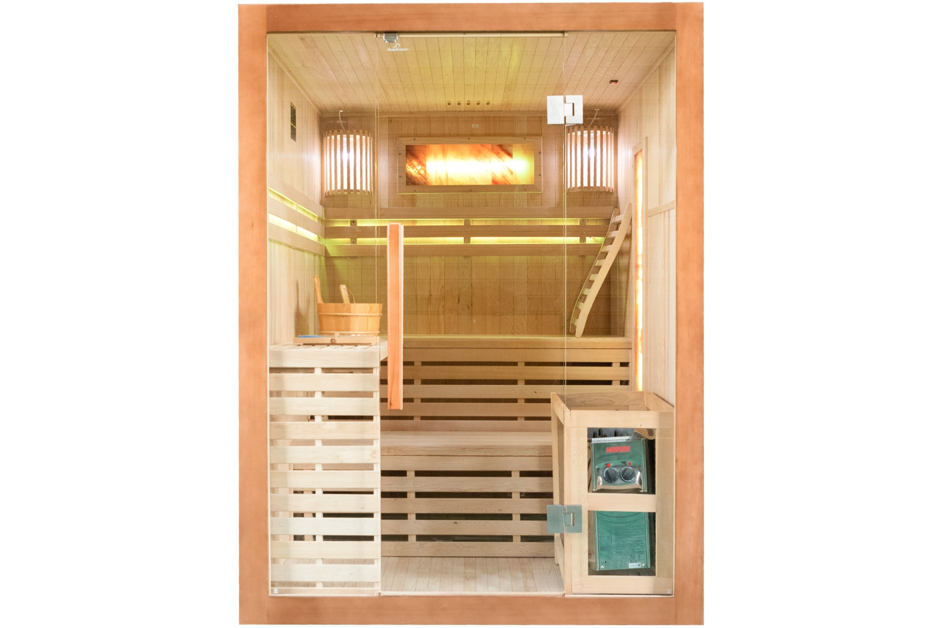 Sauna fińska Nordum Solea R 3-osobowa brązowa